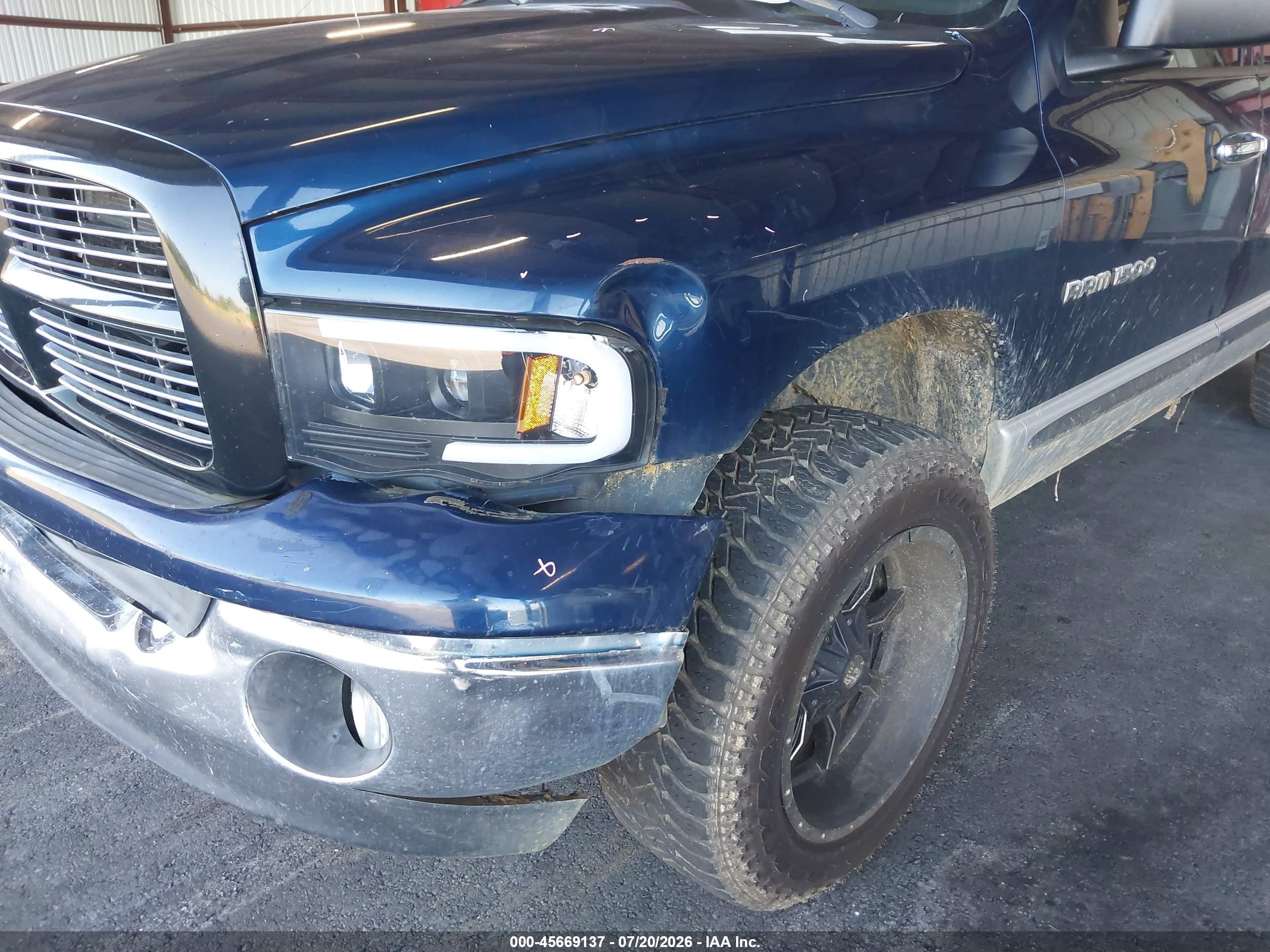 2005 Dodge Ram 1500 Slt/laramie Синий vin: 1D7HA18N45J633629
