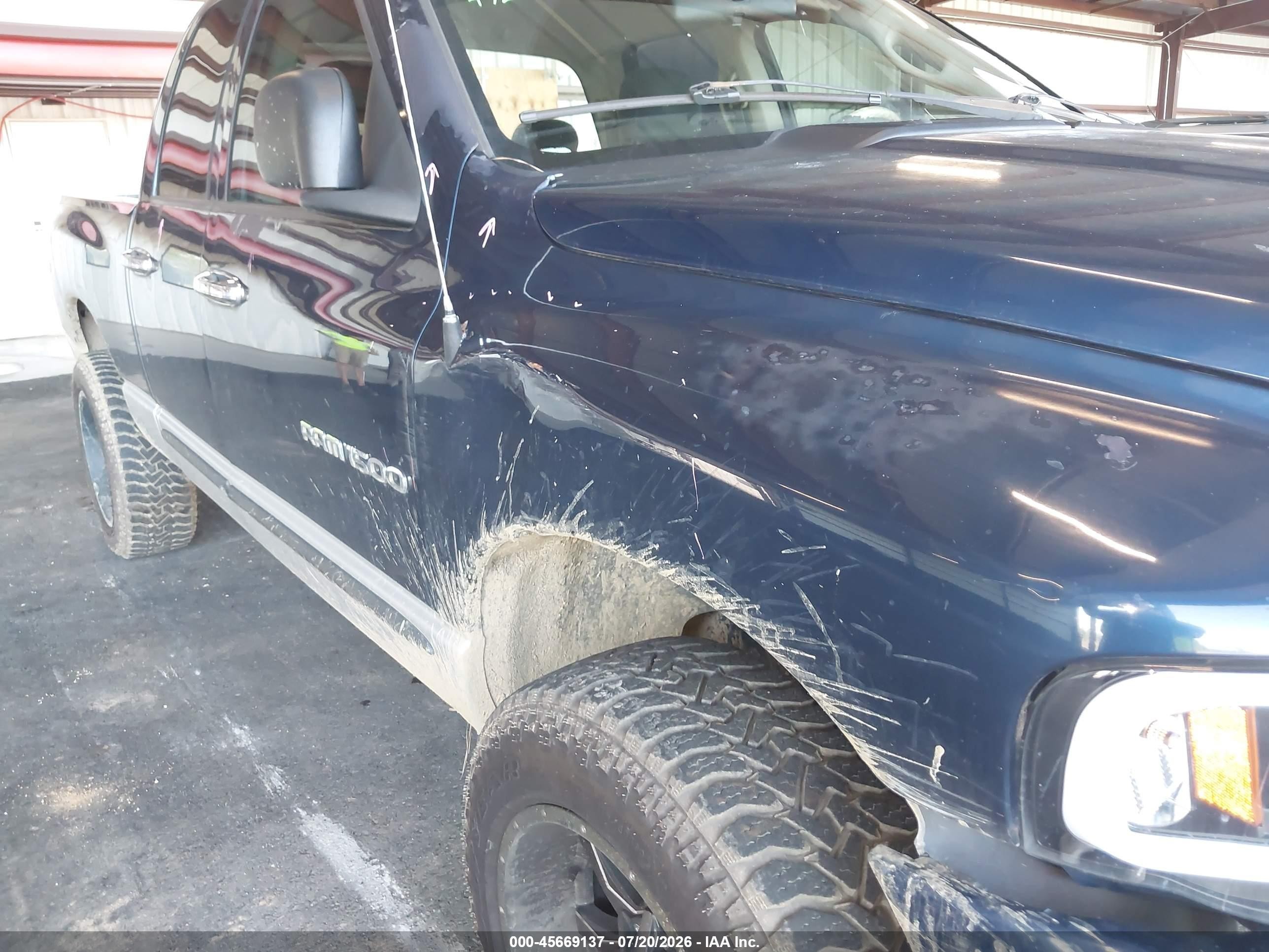 2005 Dodge Ram 1500 Slt/laramie Синий vin: 1D7HA18N45J633629