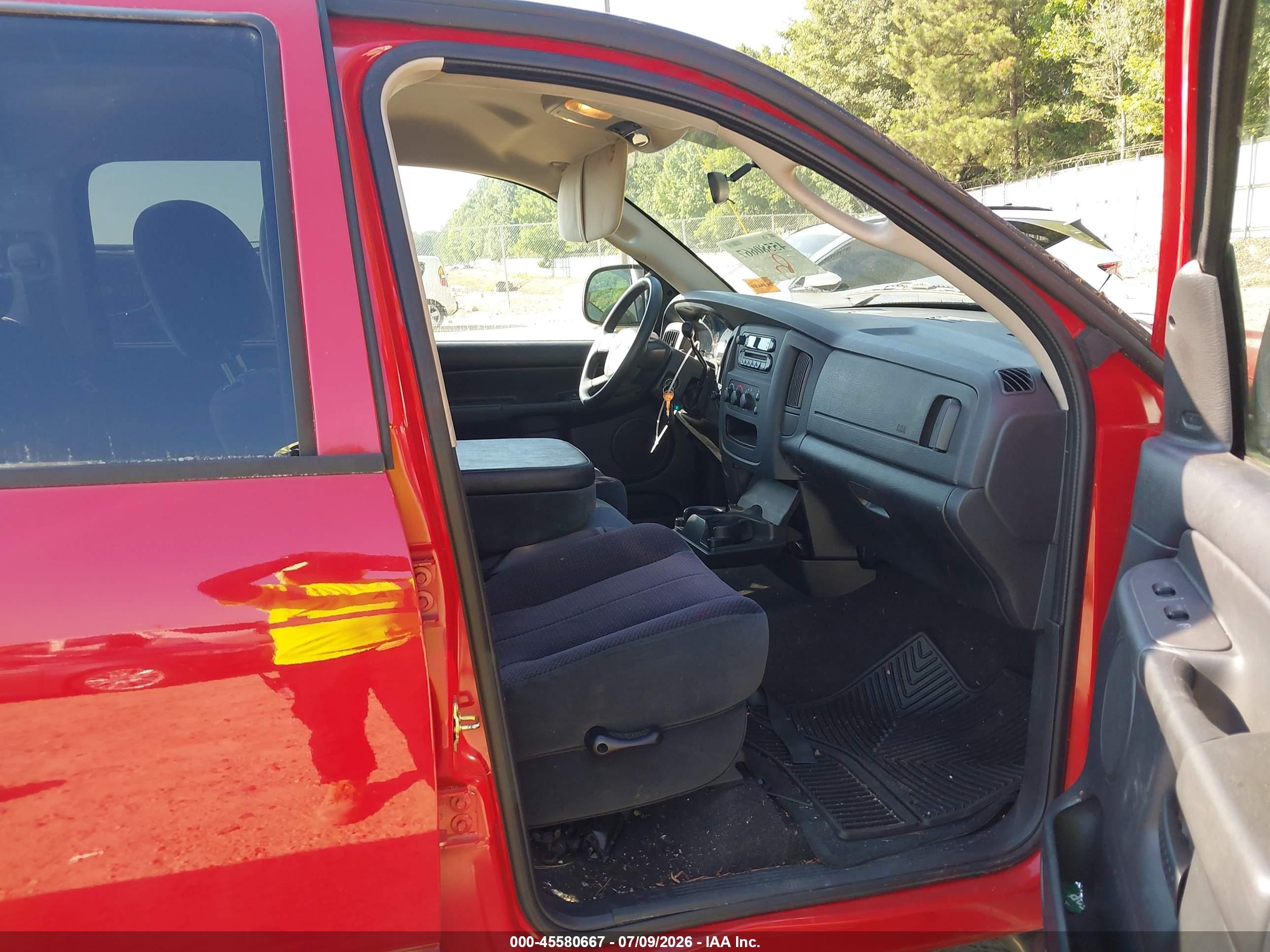 2005 Dodge Ram 1500 Slt/laramie Red vin: 1D7HA18N45S282120