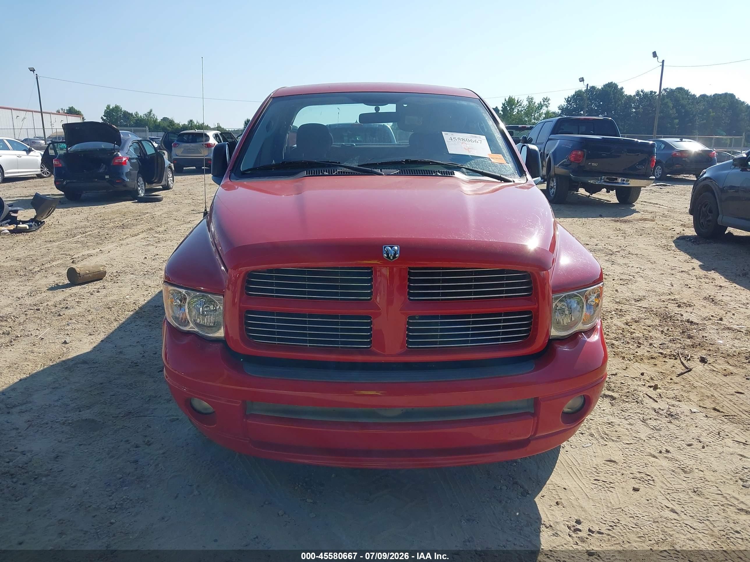 2005 Dodge Ram 1500 Slt/laramie Red vin: 1D7HA18N45S282120