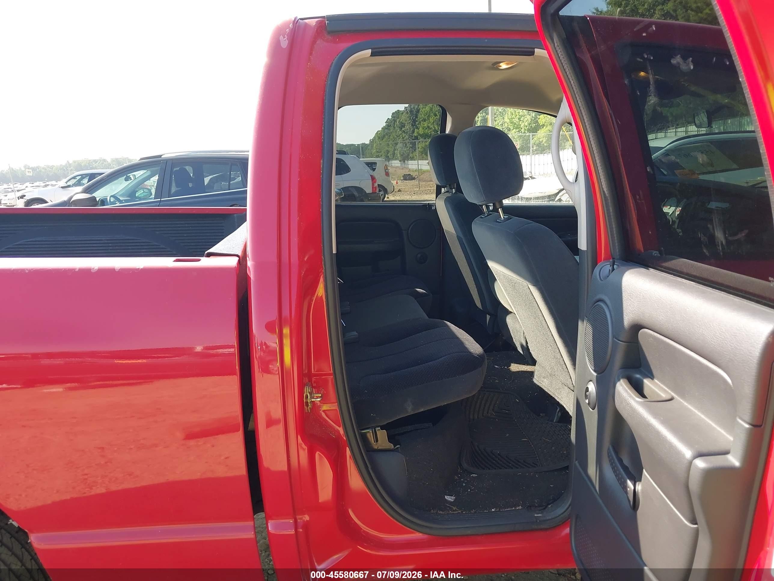 2005 Dodge Ram 1500 Slt/laramie Red vin: 1D7HA18N45S282120