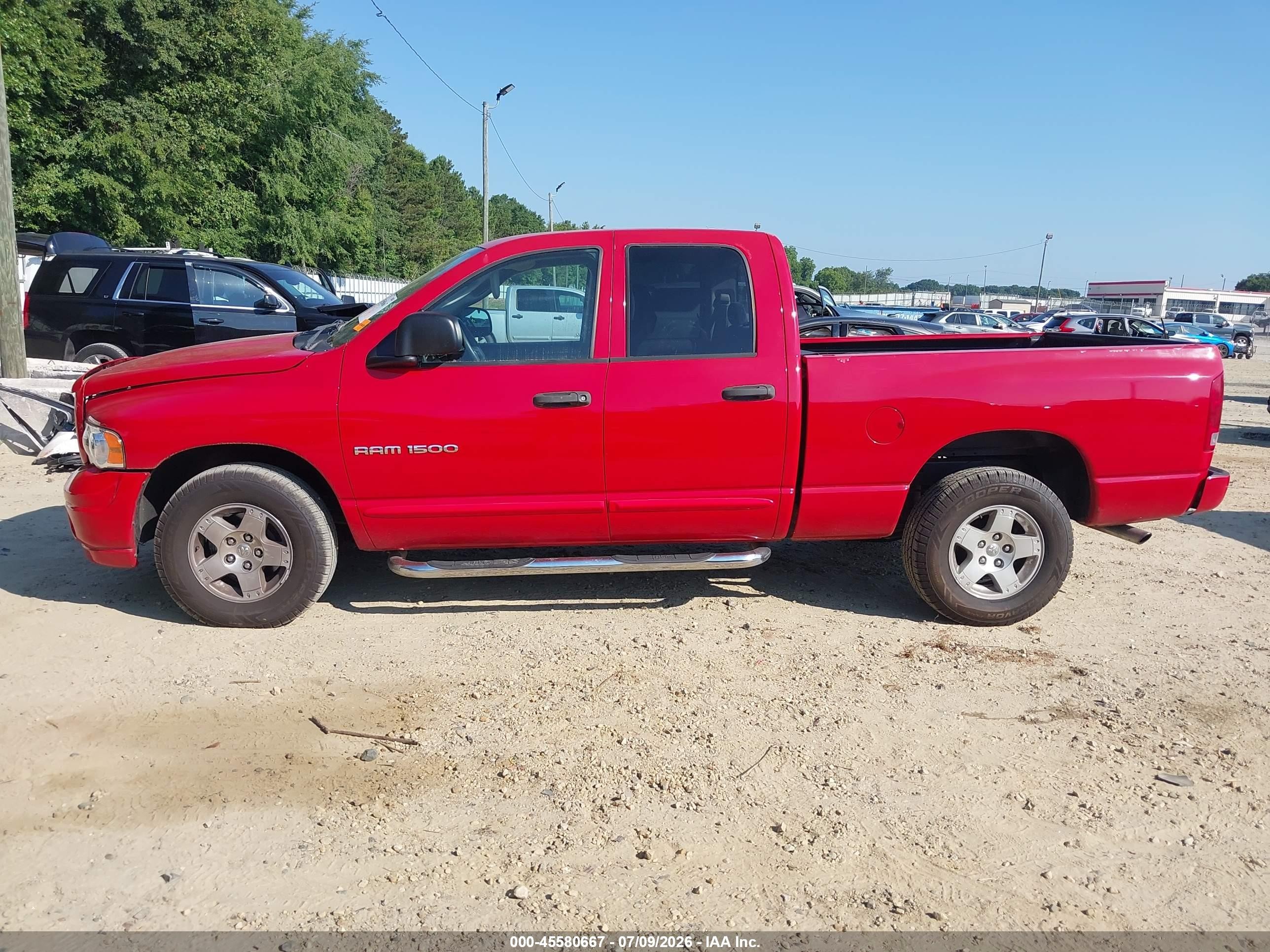 2005 Dodge Ram 1500 Slt/laramie Red vin: 1D7HA18N45S282120