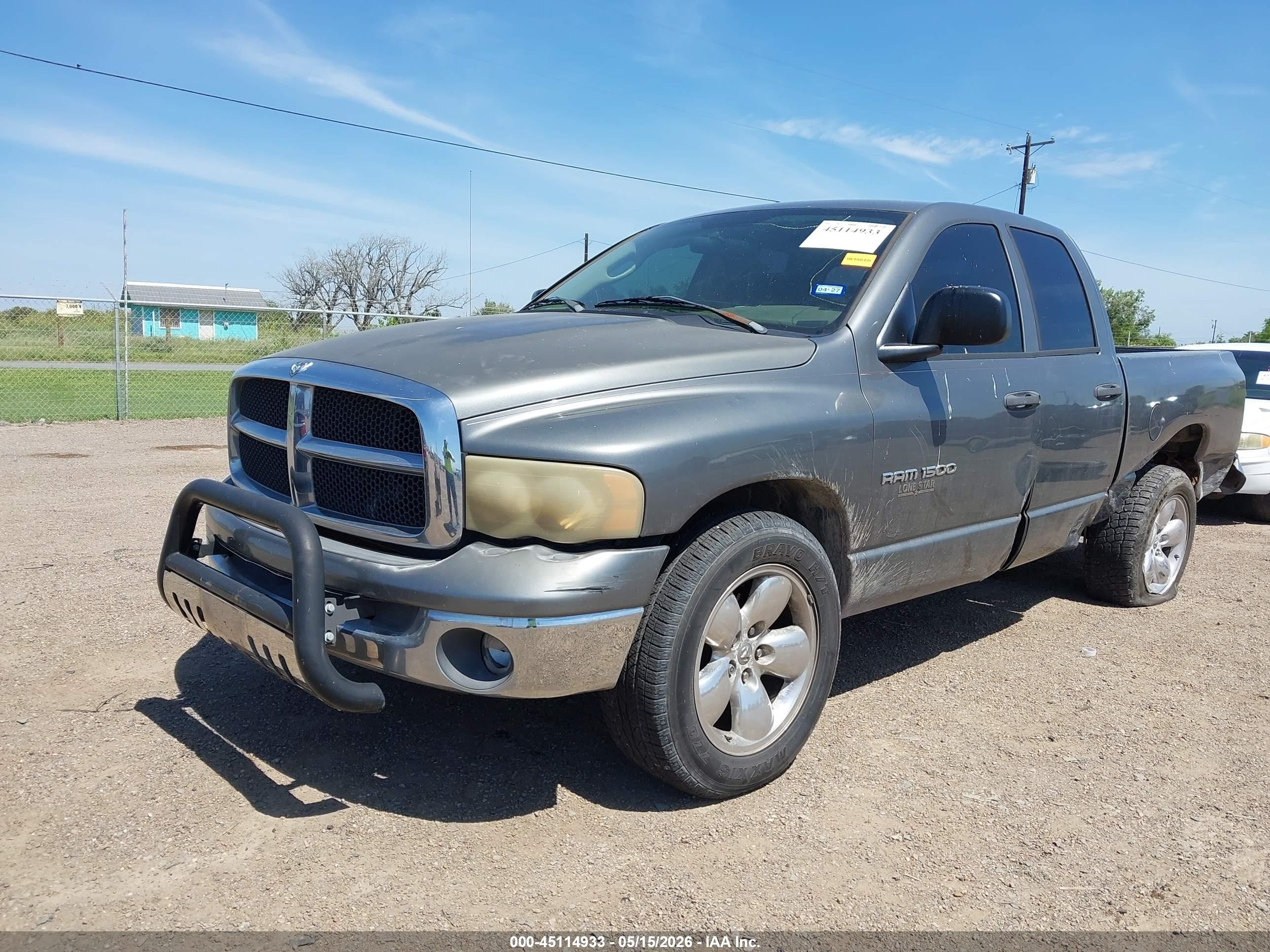 2005 Dodge Ram 1500 Slt/laramie Gray vin: 1D7HA18N45S358127