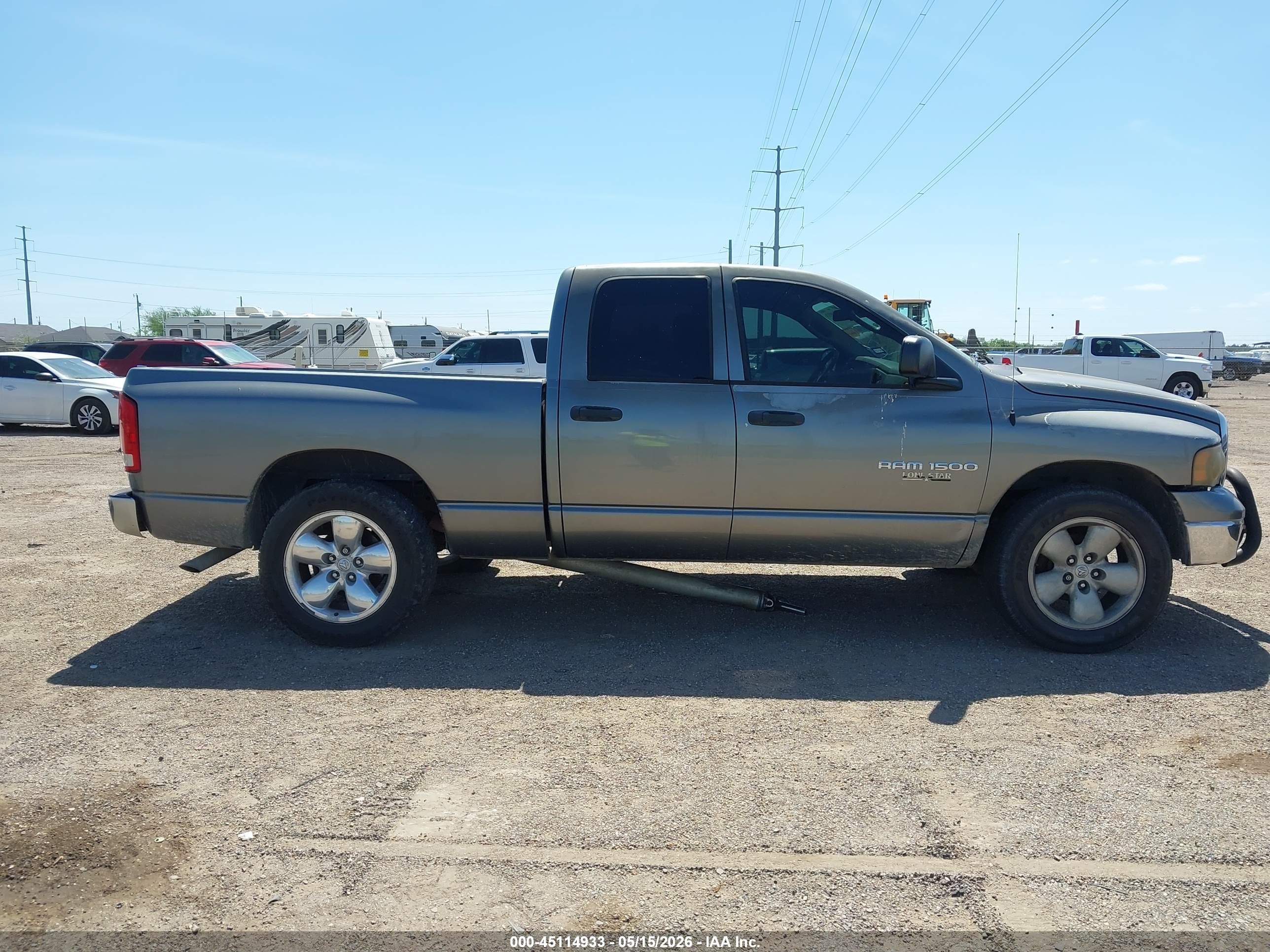 2005 Dodge Ram 1500 Slt/laramie Gray vin: 1D7HA18N45S358127