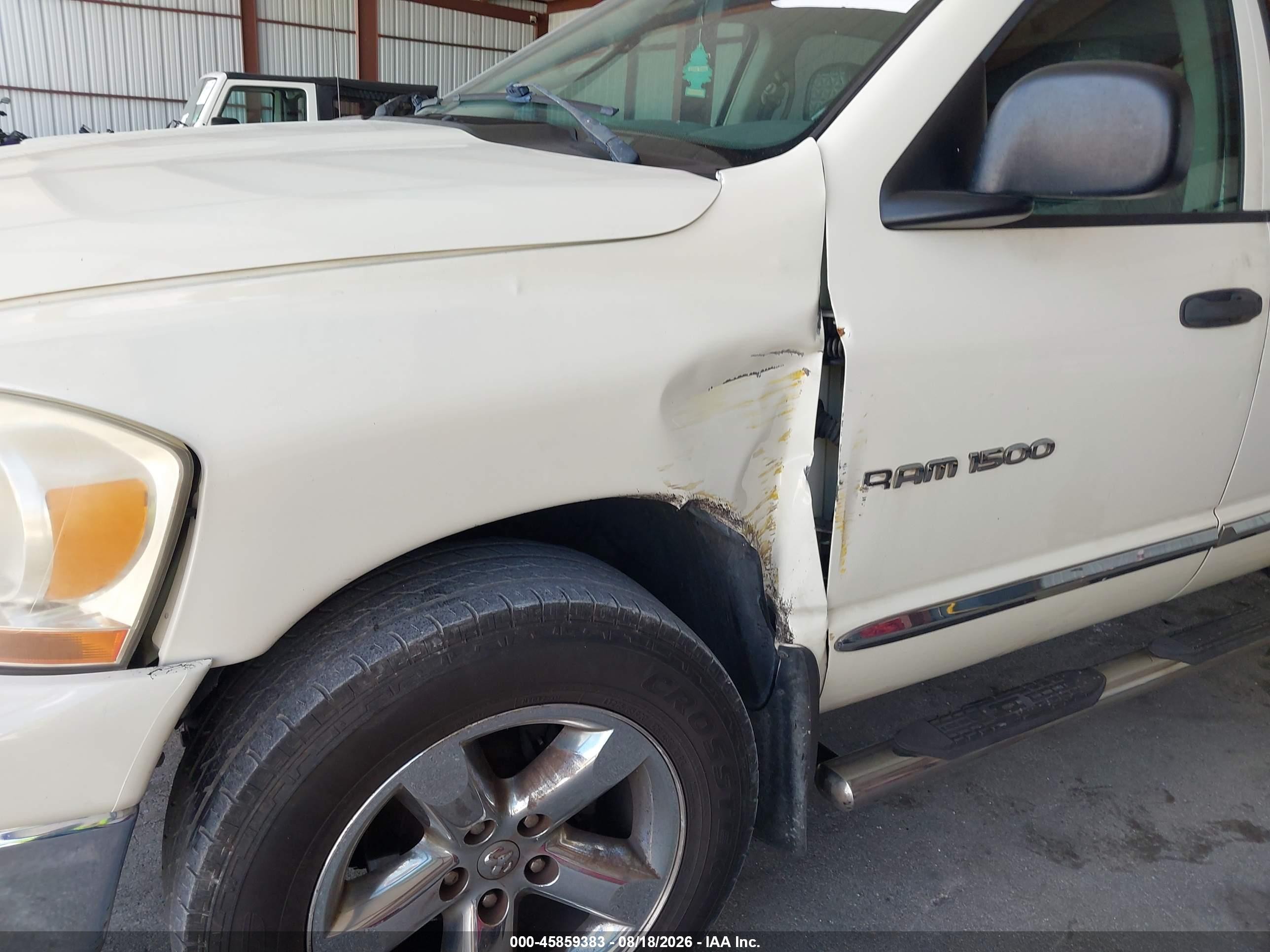 2006 Dodge Ram 1500 Slt White vin: 1D7HA18N46J201513