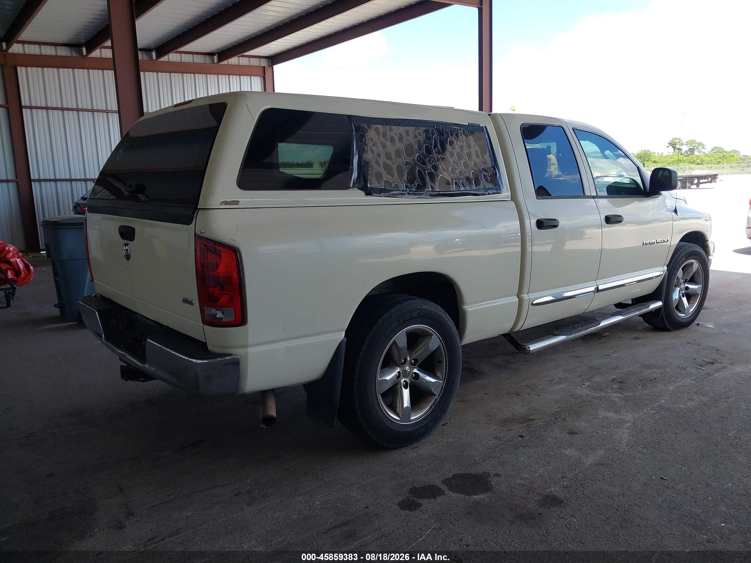 2006 Dodge Ram 1500 Slt White vin: 1D7HA18N46J201513