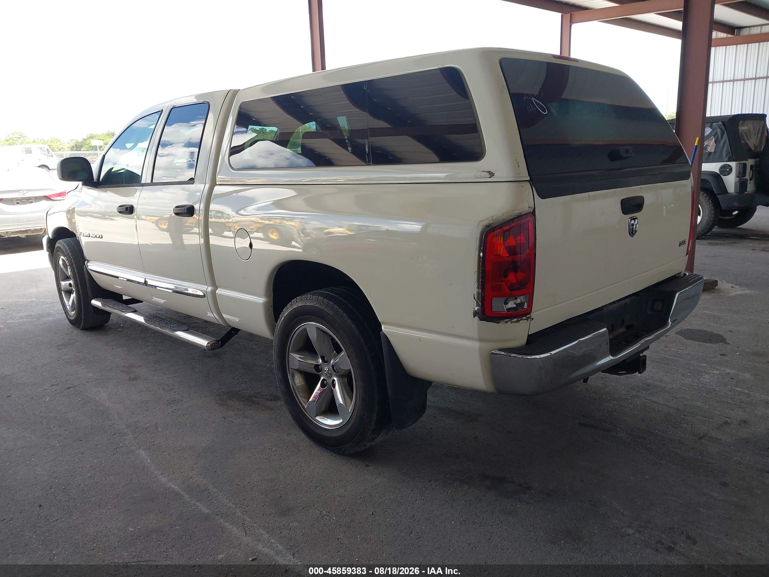 2006 Dodge Ram 1500 Slt White vin: 1D7HA18N46J201513