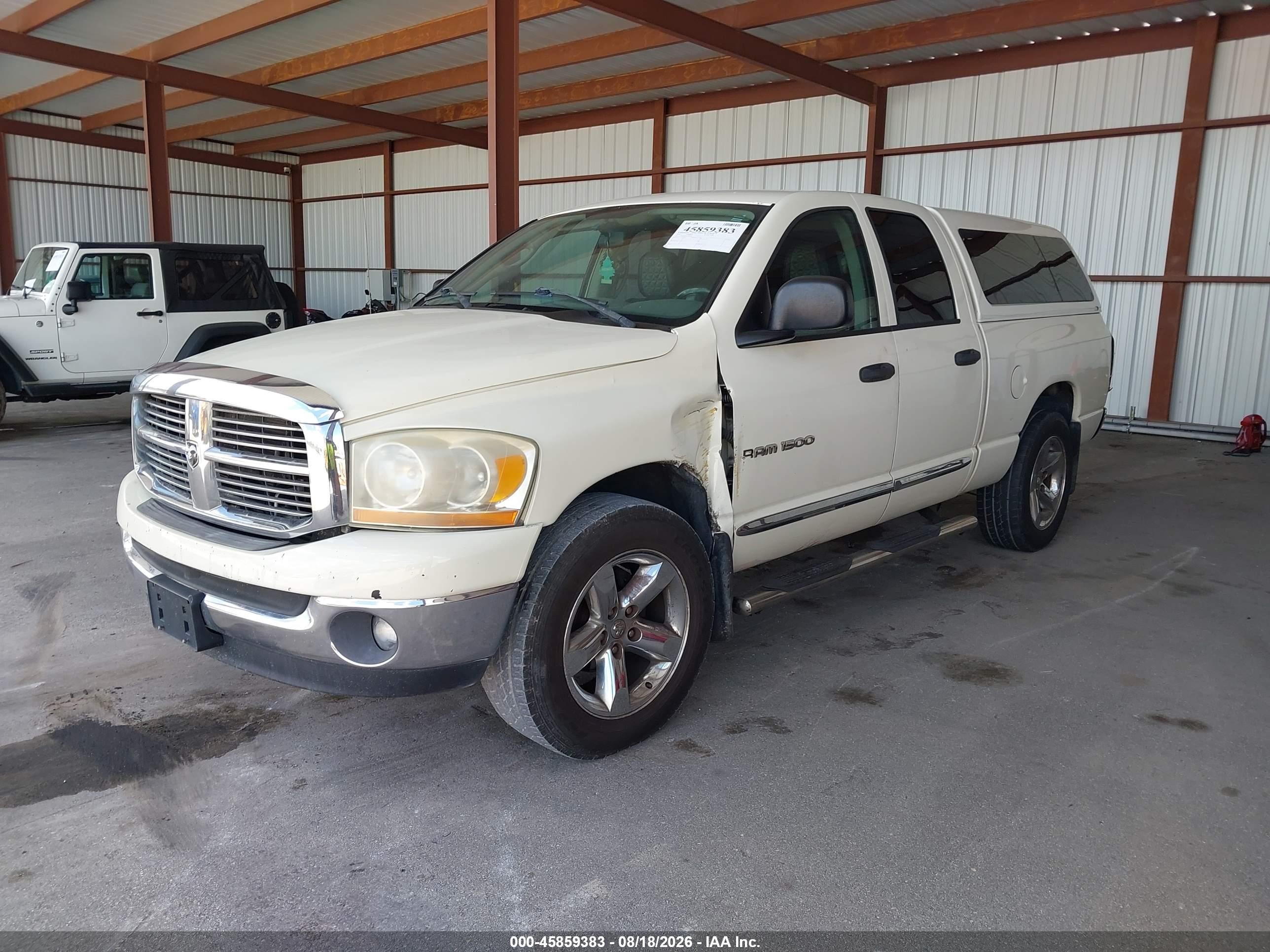 2006 Dodge Ram 1500 Slt White vin: 1D7HA18N46J201513