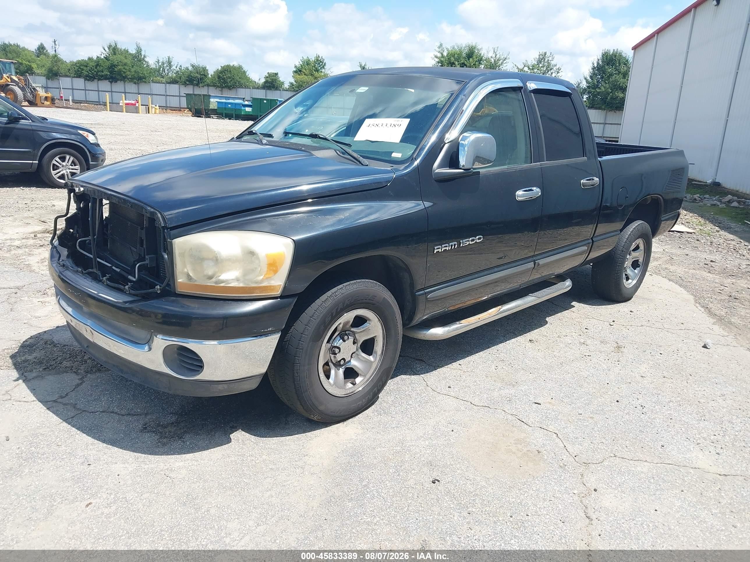 2006 Dodge Ram 1500 St Black vin: 1D7HA18N46S638888