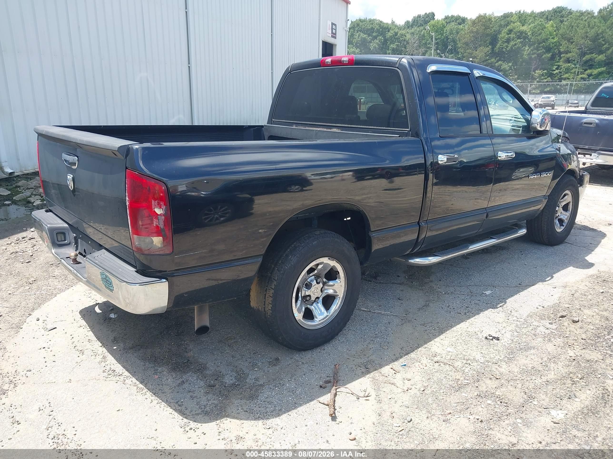 2006 Dodge Ram 1500 St Black vin: 1D7HA18N46S638888