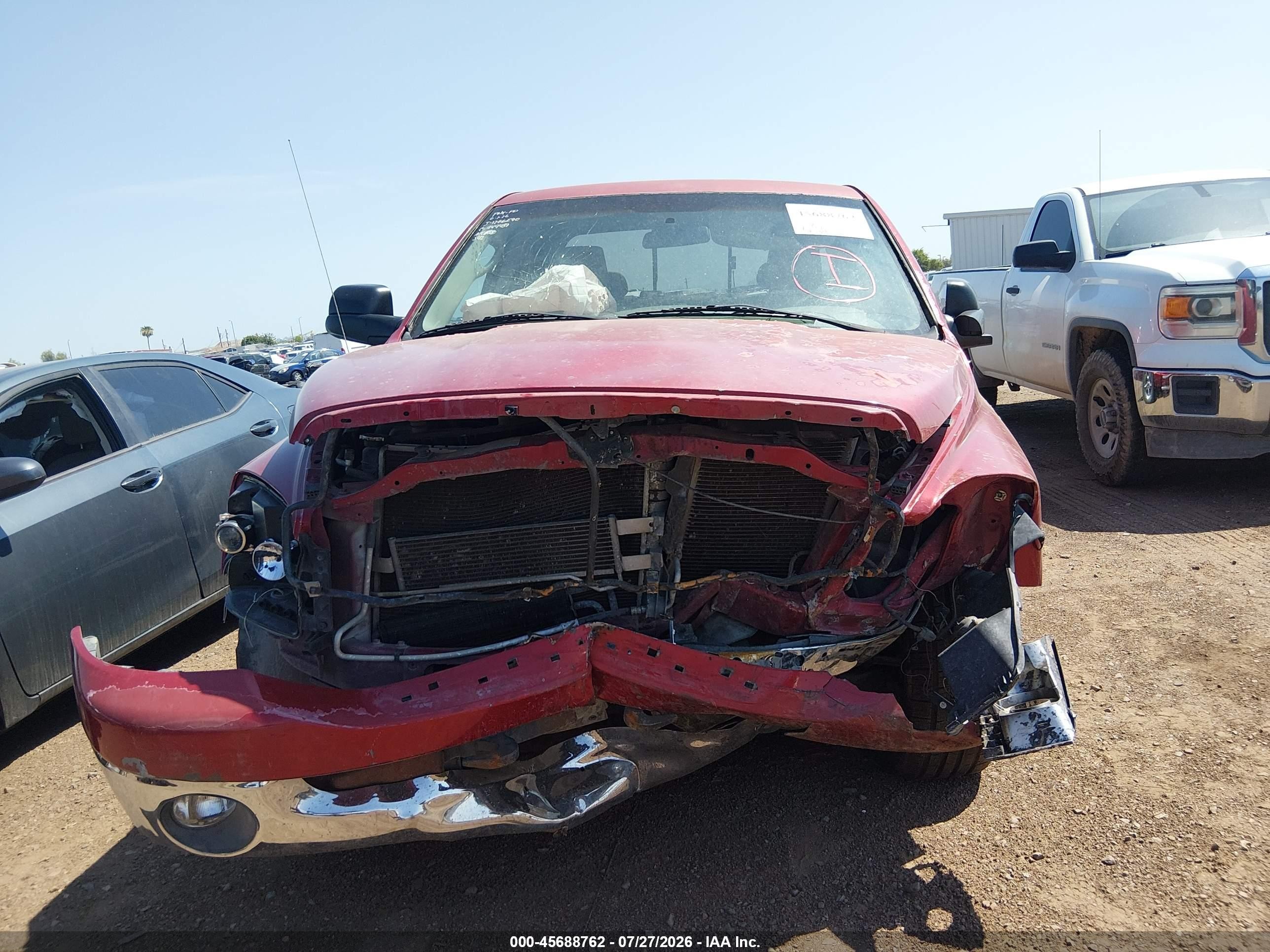 2008 Dodge Ram 1500 Slt Бордовый vin: 1D7HA18N48J140201