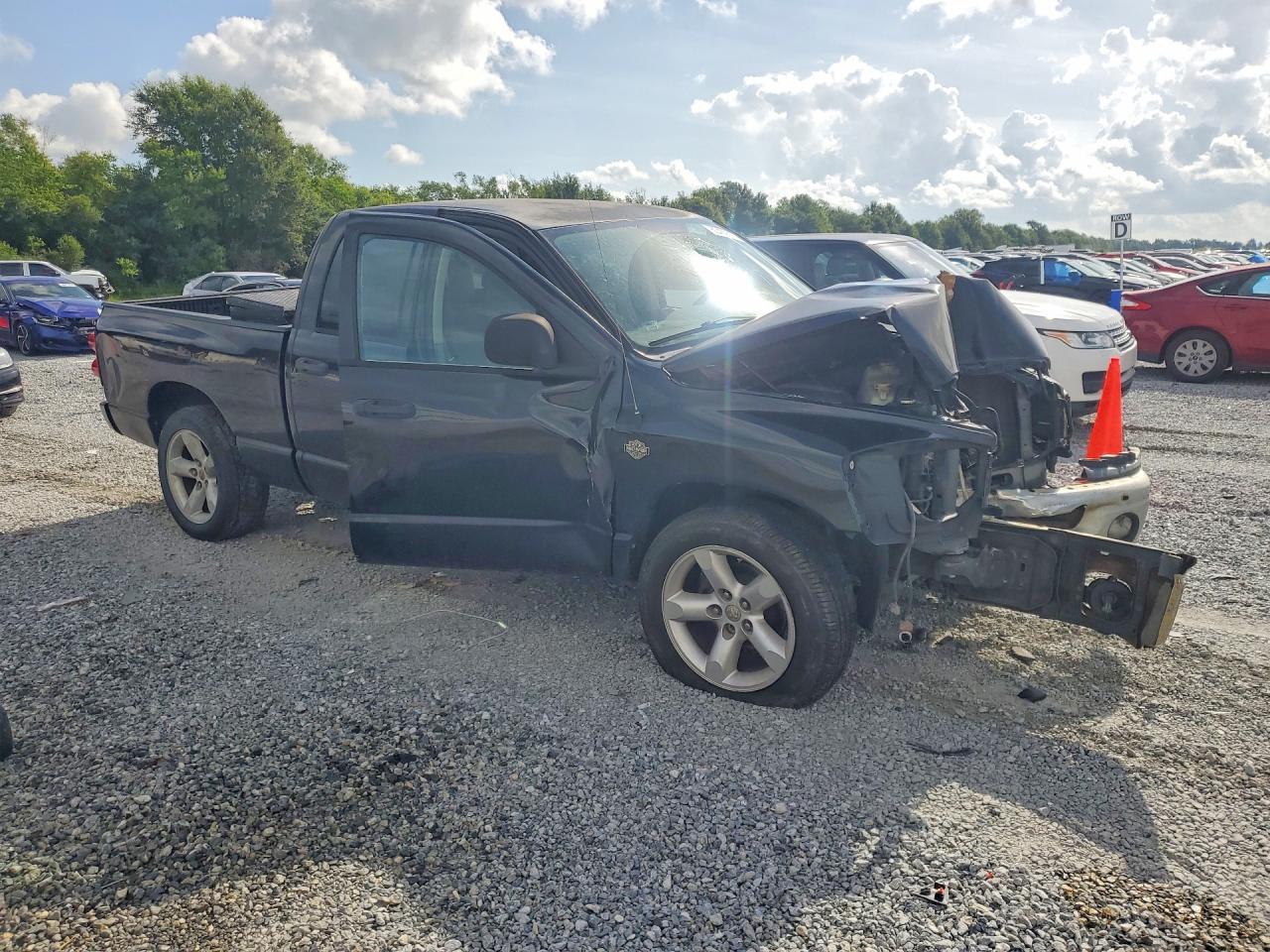 2008 Dodge Ram 1500 St/slt Black vin: 1D7HA18N48J180150