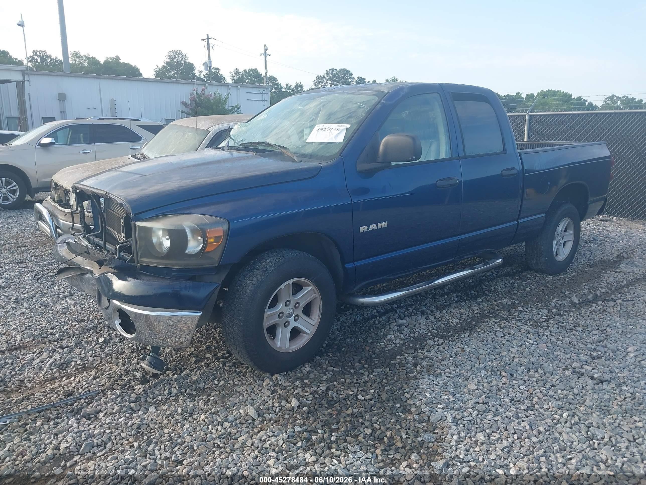 2008 Dodge Ram 1500 St/slt Blue vin: 1D7HA18N48J185686