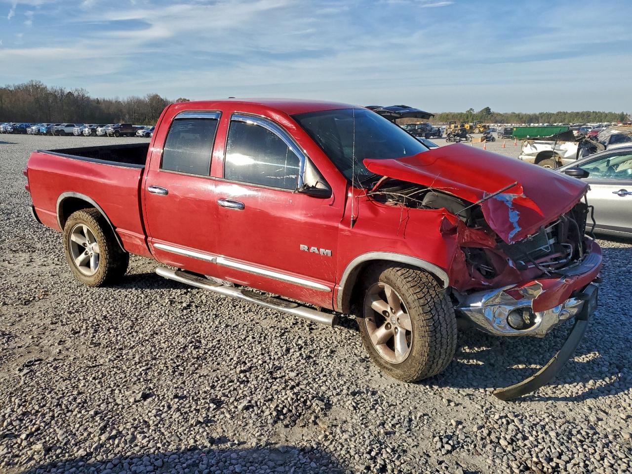 2008 Dodge Ram 1500 St Красный vin: 1D7HA18N48S523453
