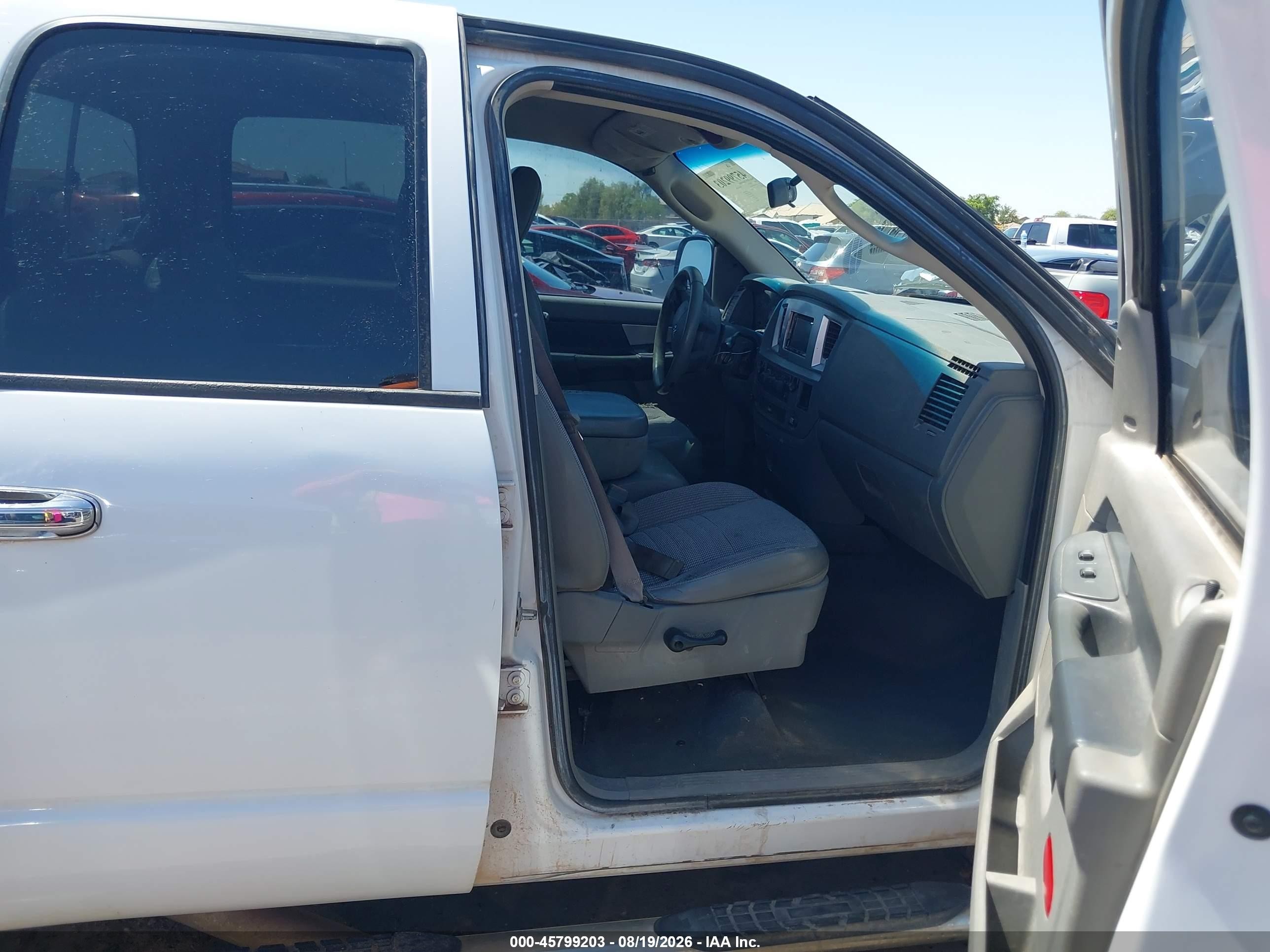 2008 Dodge Ram 1500 Slt White vin: 1D7HA18N48S539166