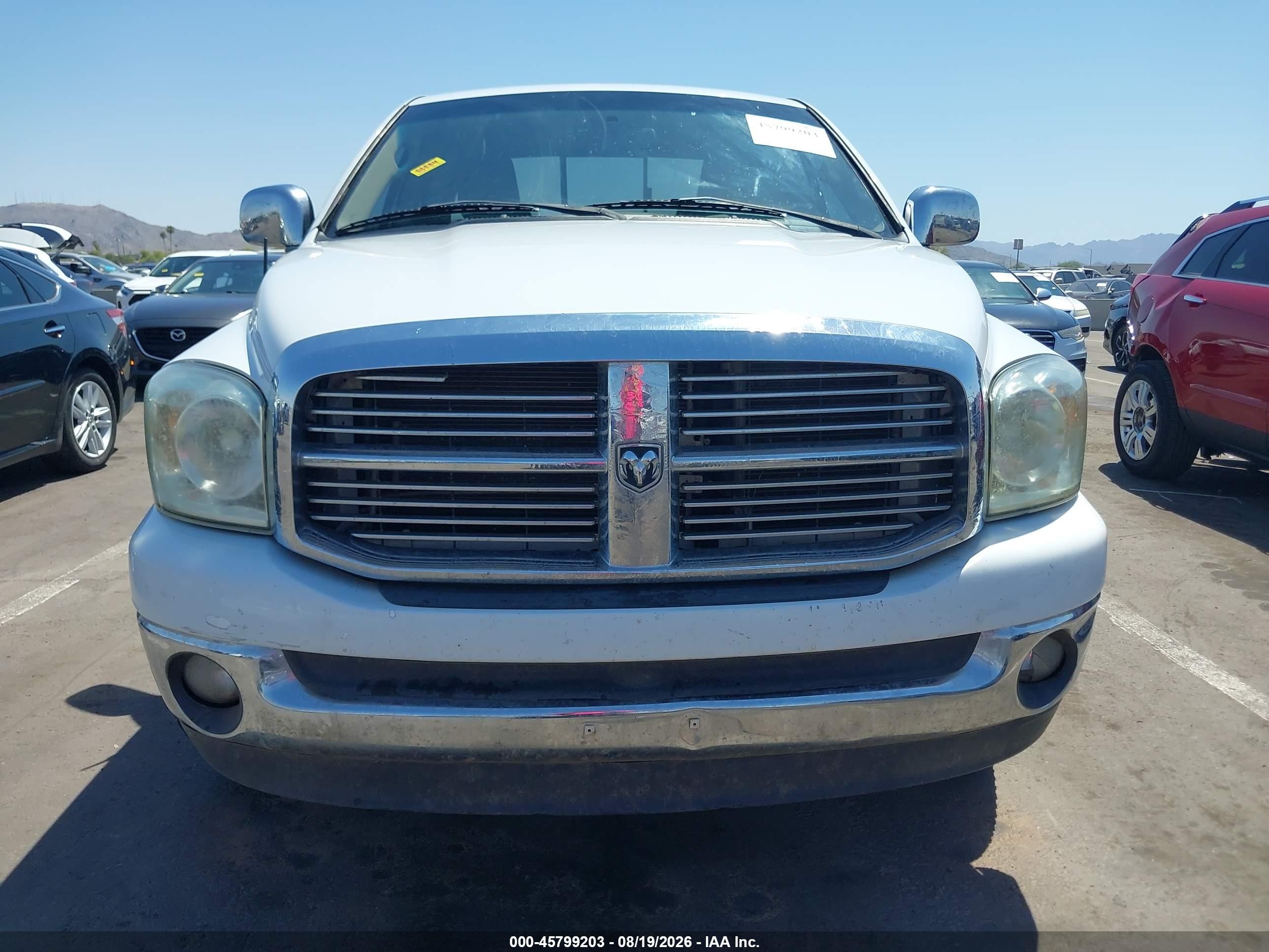 2008 Dodge Ram 1500 Slt White vin: 1D7HA18N48S539166