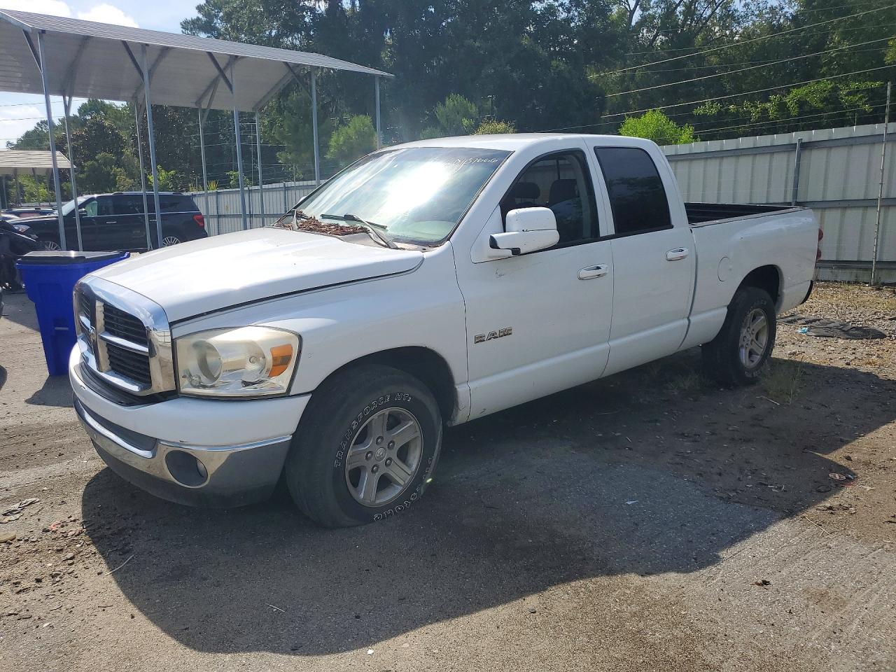 2008 Dodge Ram 1500 St White vin: 1D7HA18N48S563354