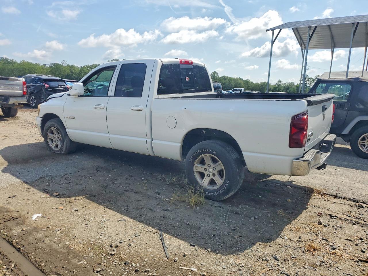 2008 Dodge Ram 1500 St White vin: 1D7HA18N48S563354