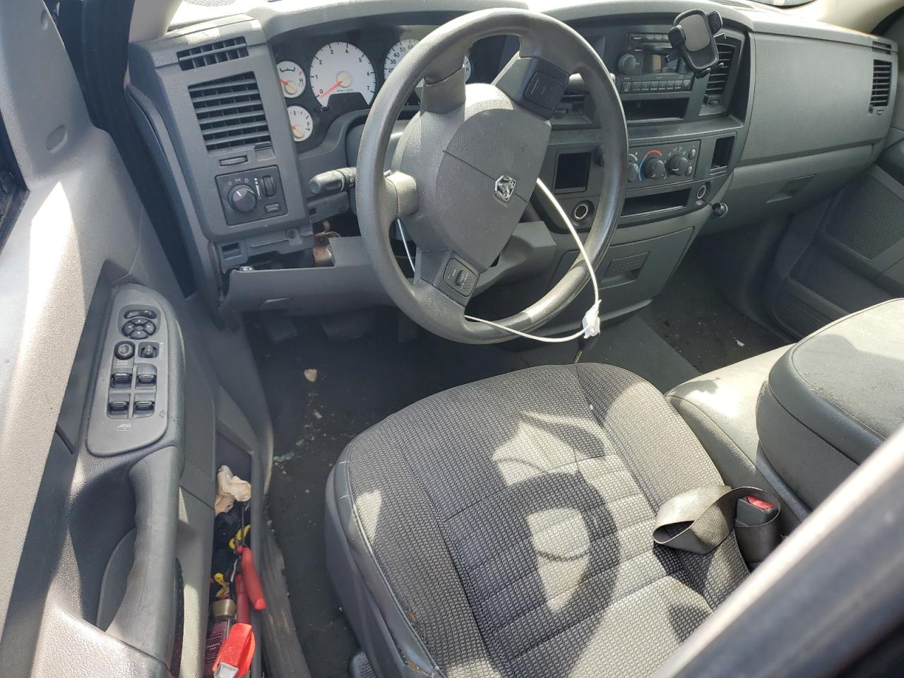 2008 Dodge Ram 1500 St Черный vin: 1D7HA18N48S604095