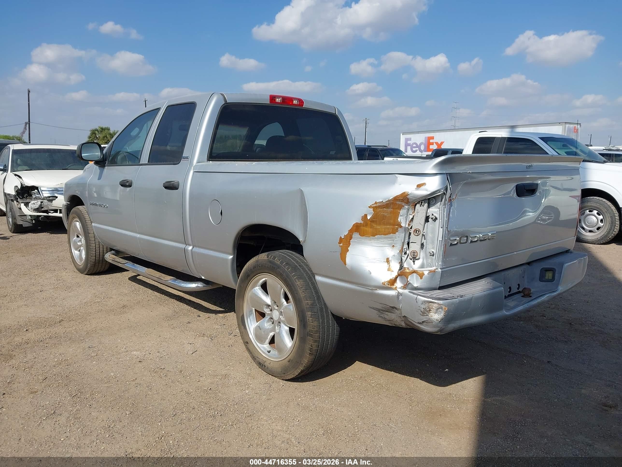 2002 Dodge Ram 1500 St Silver vin: 1D7HA18N52J192895