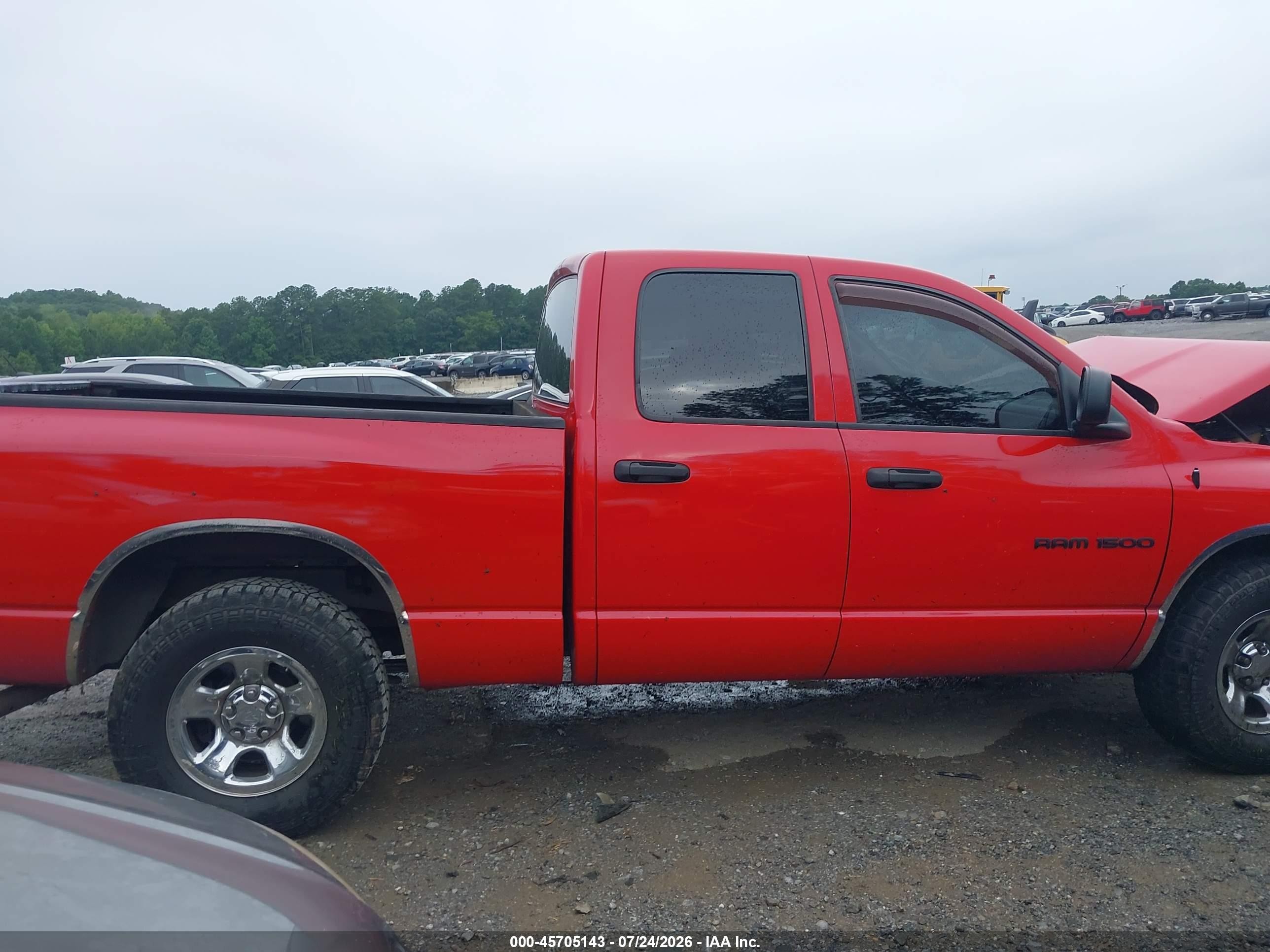 2003 Dodge Ram 1500 Slt/laramie/st Red vin: 1D7HA18N53J551616