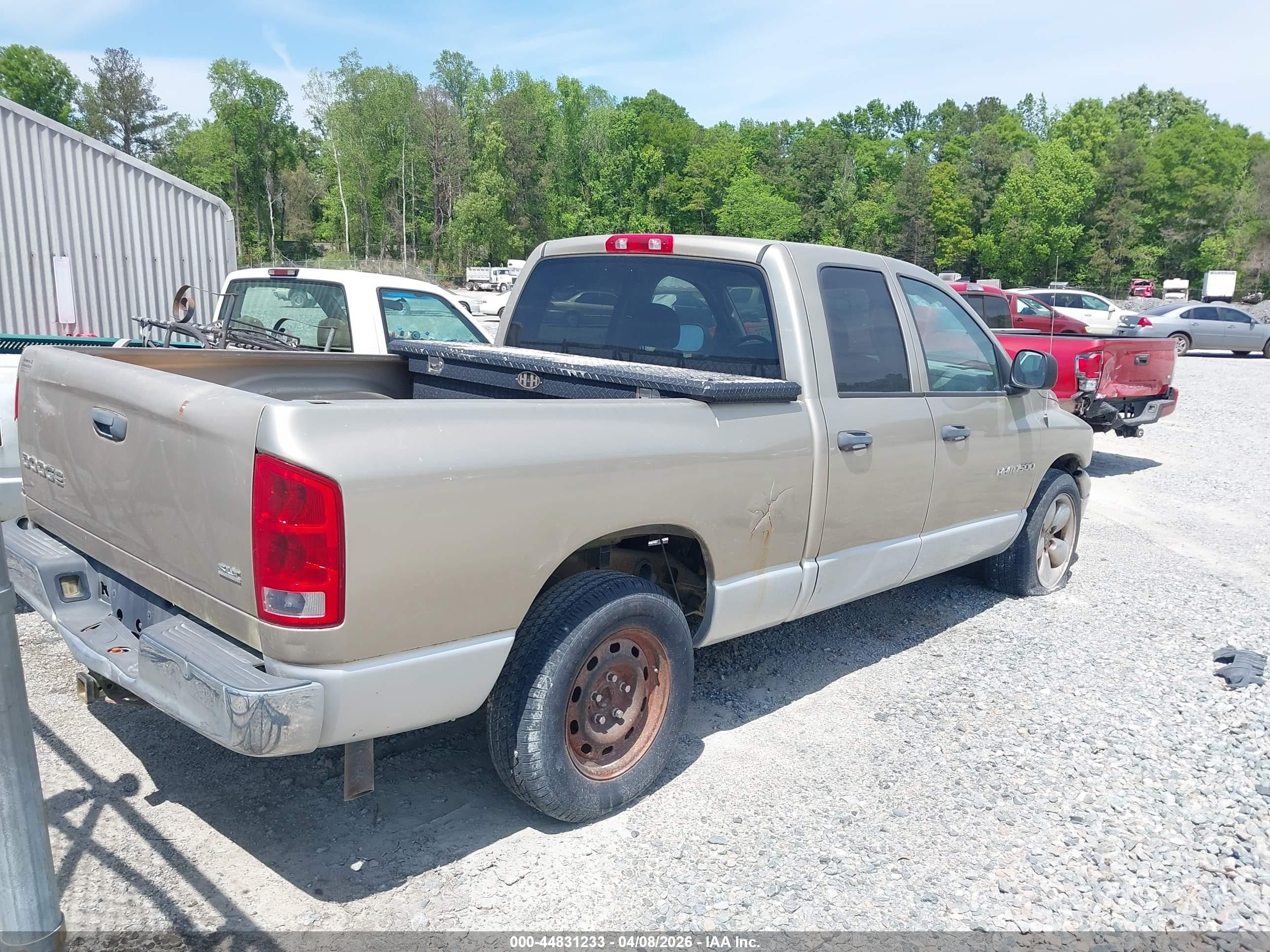 2003 Dodge Ram 1500 Slt/laramie/st Beige vin: 1D7HA18N53S165062