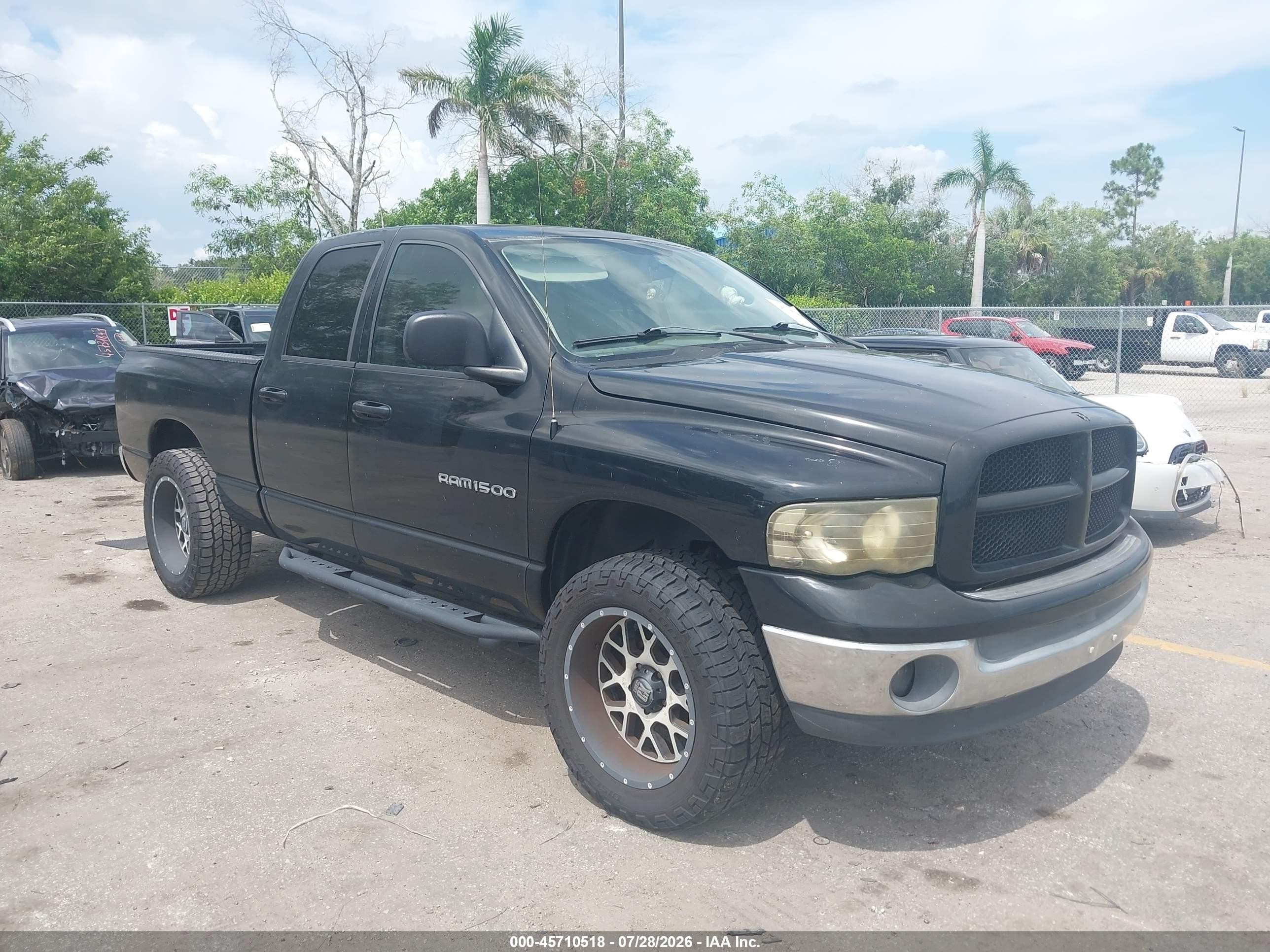 2003 Dodge Ram 1500 Slt/laramie/st Black vin: 1D7HA18N53S286321