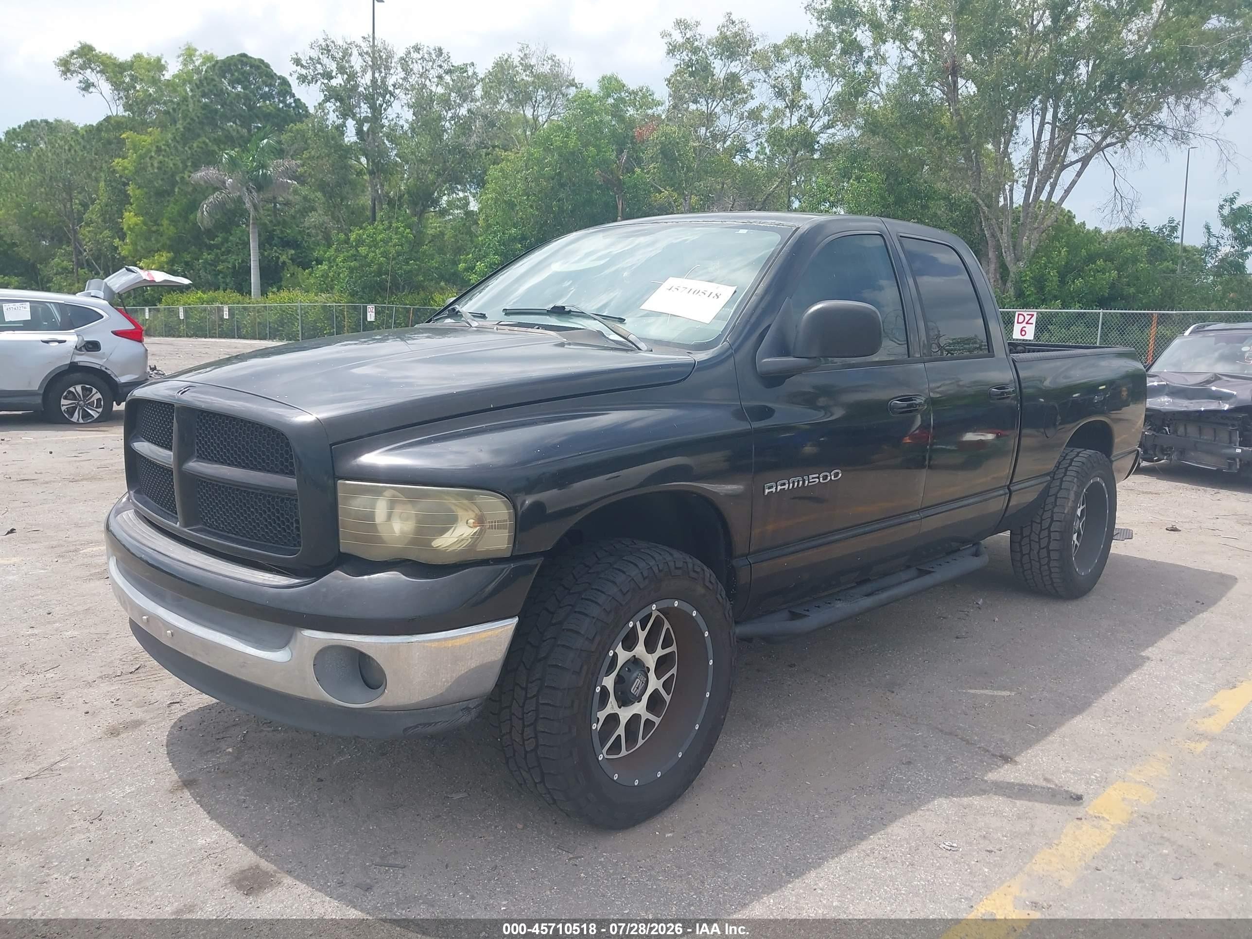 2003 Dodge Ram 1500 Slt/laramie/st Black vin: 1D7HA18N53S286321