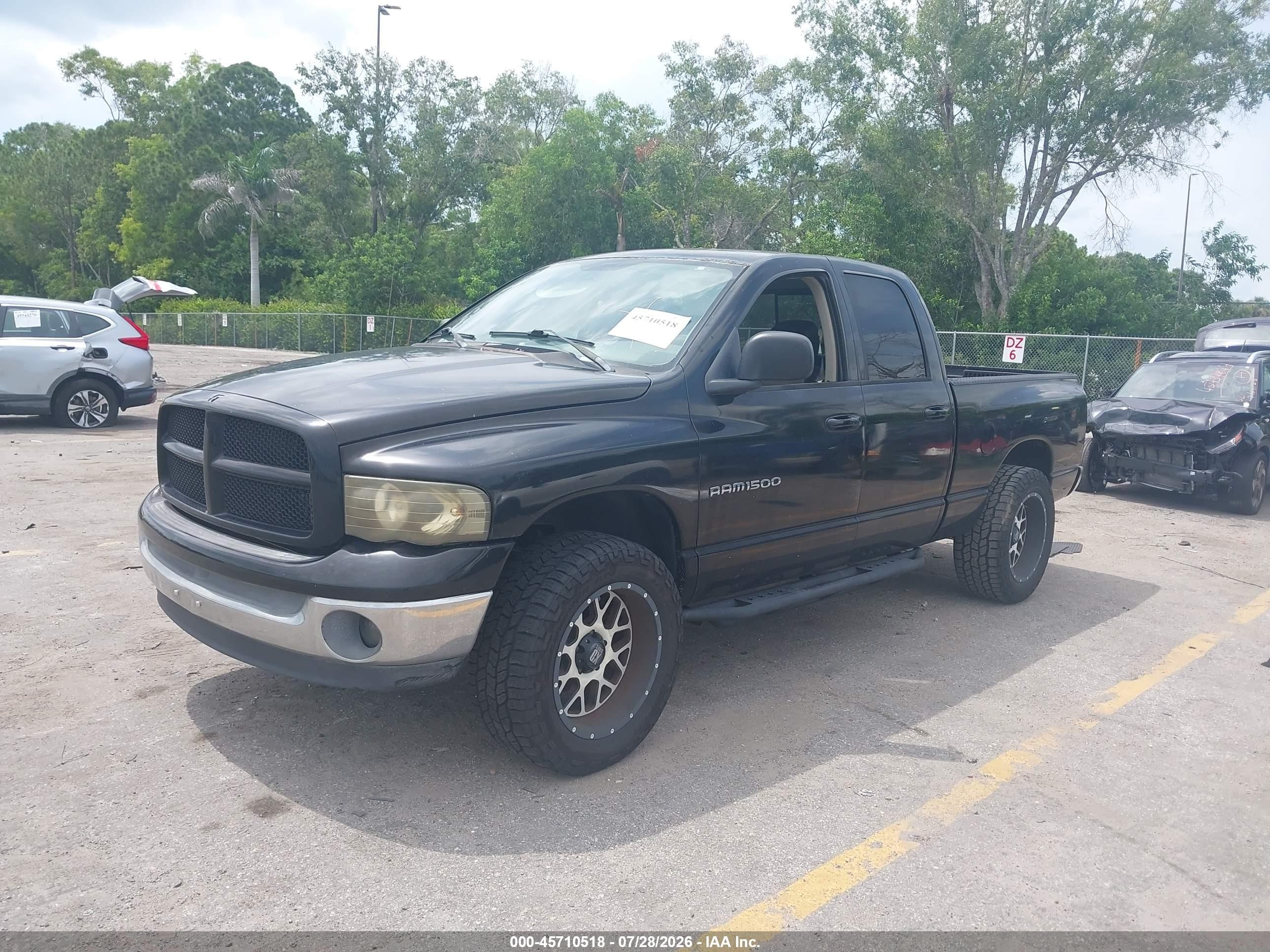 2003 Dodge Ram 1500 Slt/laramie/st Black vin: 1D7HA18N53S286321