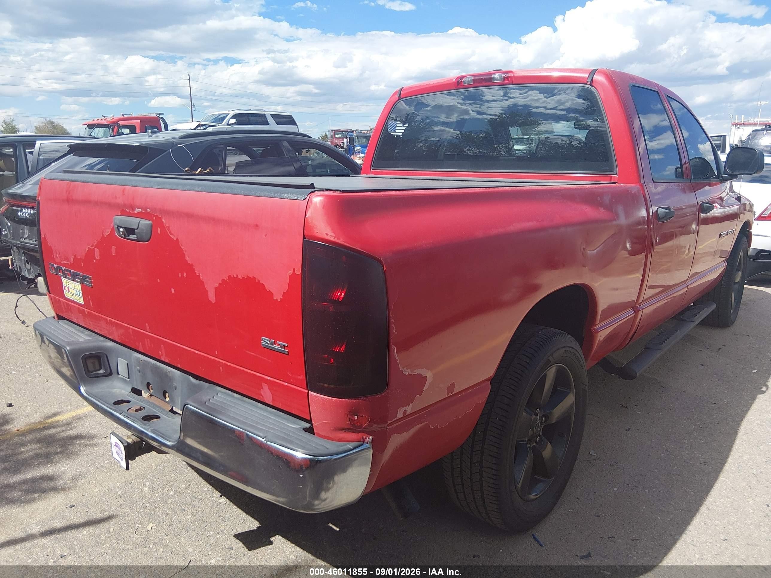 2004 Dodge Ram 1500 Slt/laramie Red vin: 1D7HA18N54J294538