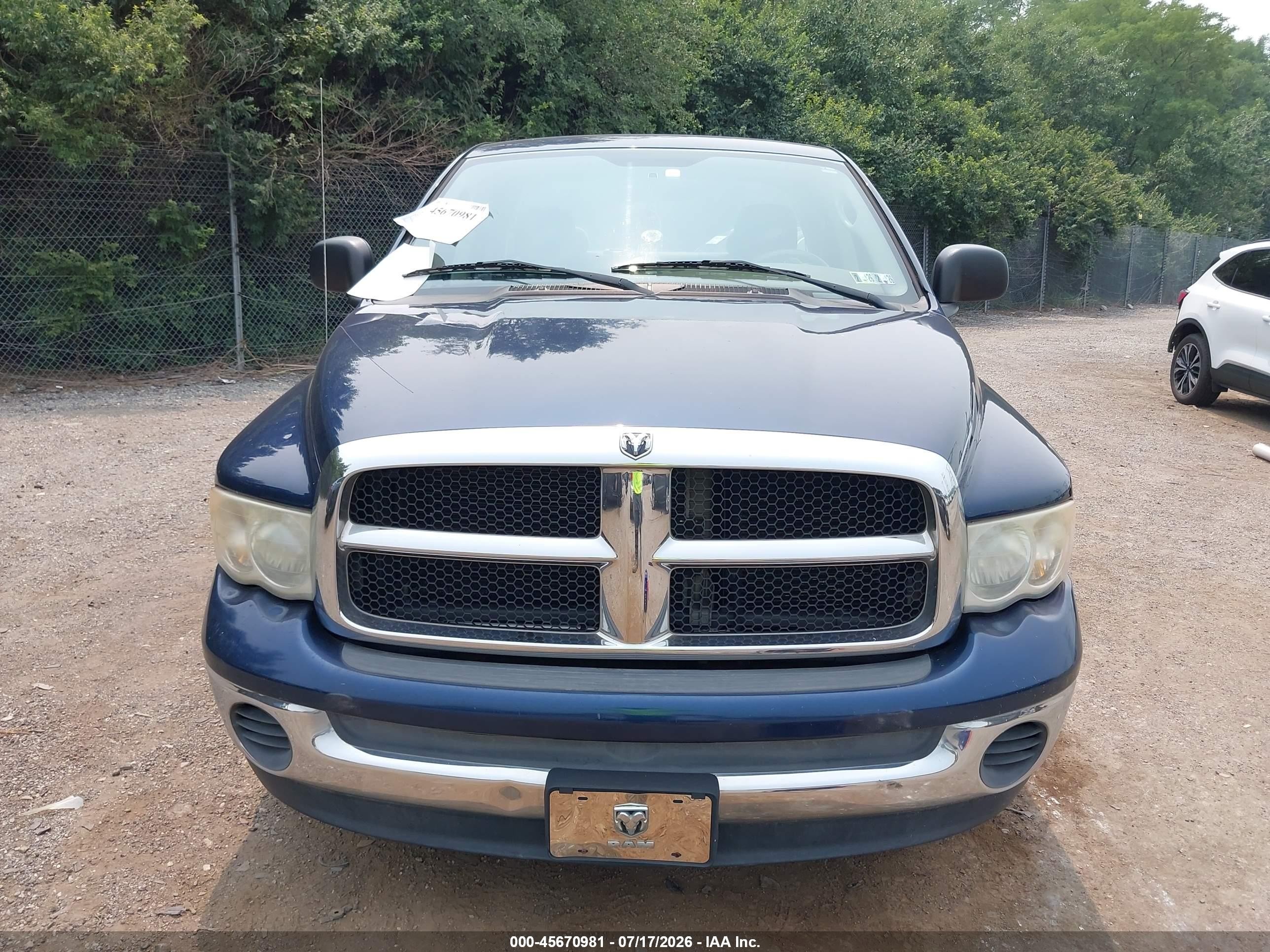 2004 Dodge Ram 1500 Slt/laramie Синий vin: 1D7HA18N54S718777