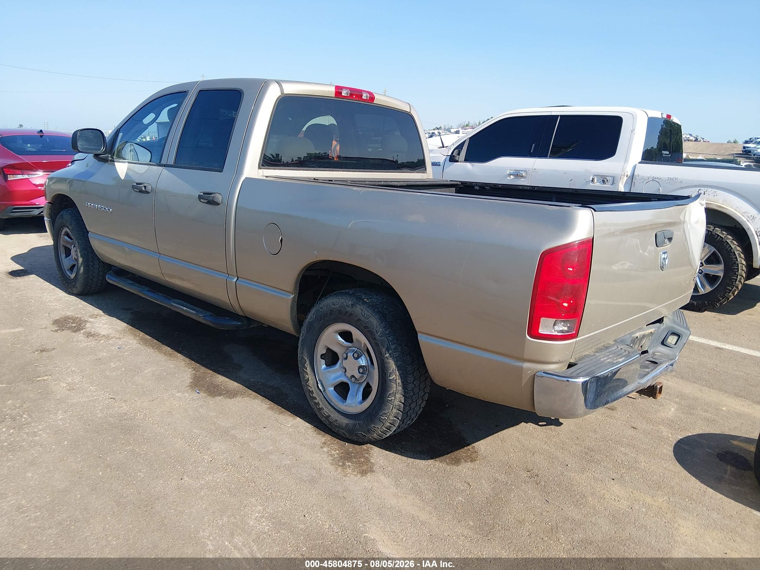 2005 Dodge Ram 1500 Slt/laramie Желто-коричневый vin: 1D7HA18N55J632330