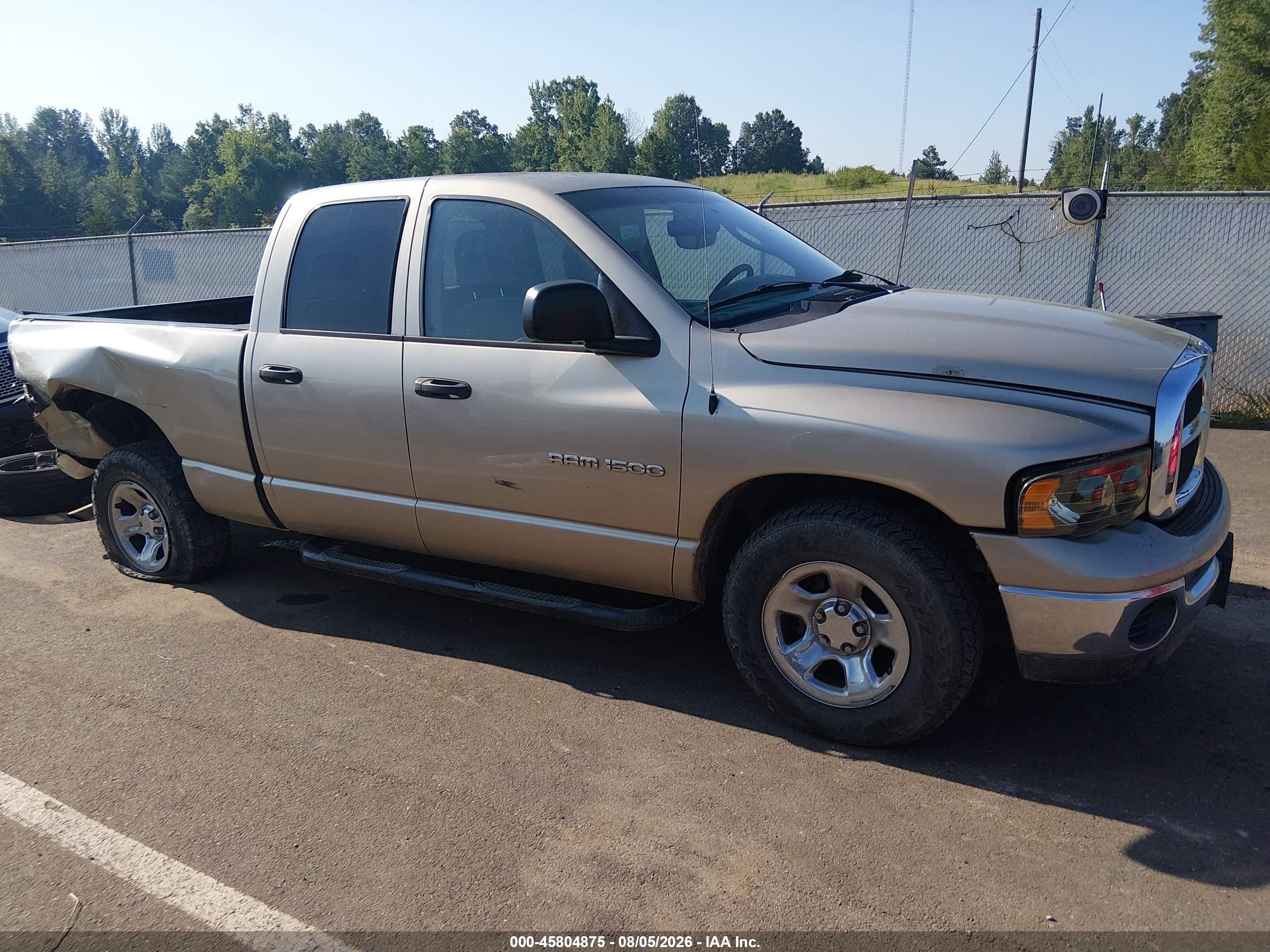 2005 Dodge Ram 1500 Slt/laramie Желто-коричневый vin: 1D7HA18N55J632330