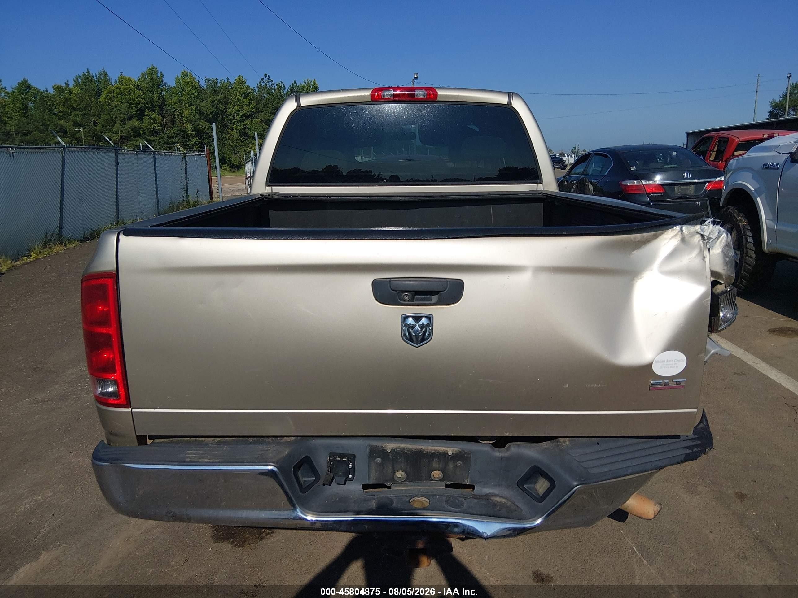 2005 Dodge Ram 1500 Slt/laramie Желто-коричневый vin: 1D7HA18N55J632330