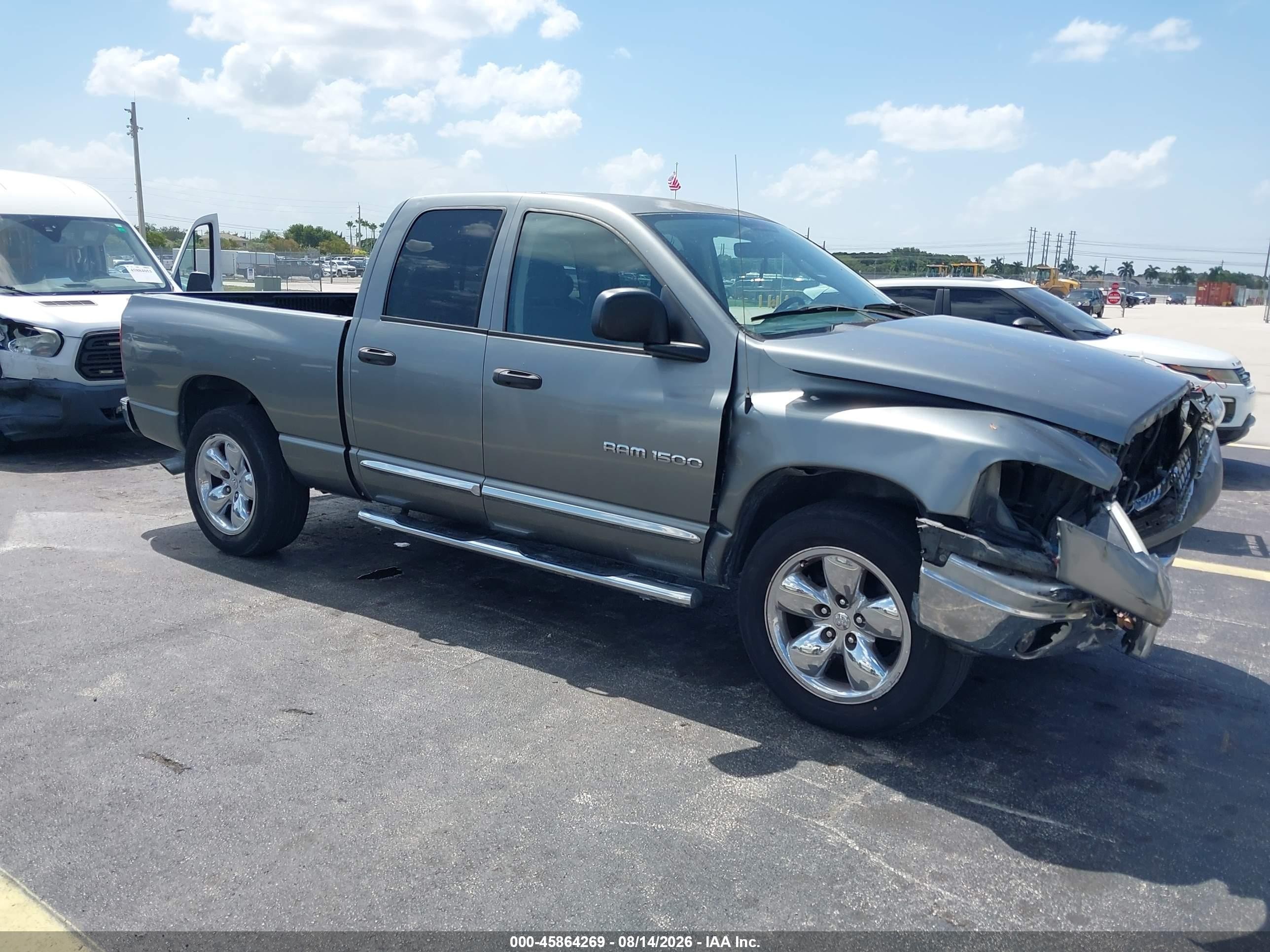 2005 Dodge Ram 1500 Slt/laramie Серый vin: 1D7HA18N55J634692