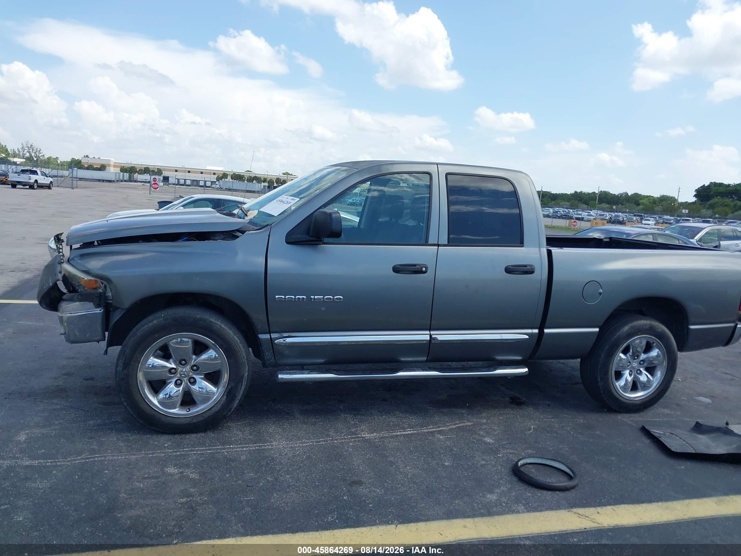 2005 Dodge Ram 1500 Slt/laramie Серый vin: 1D7HA18N55J634692