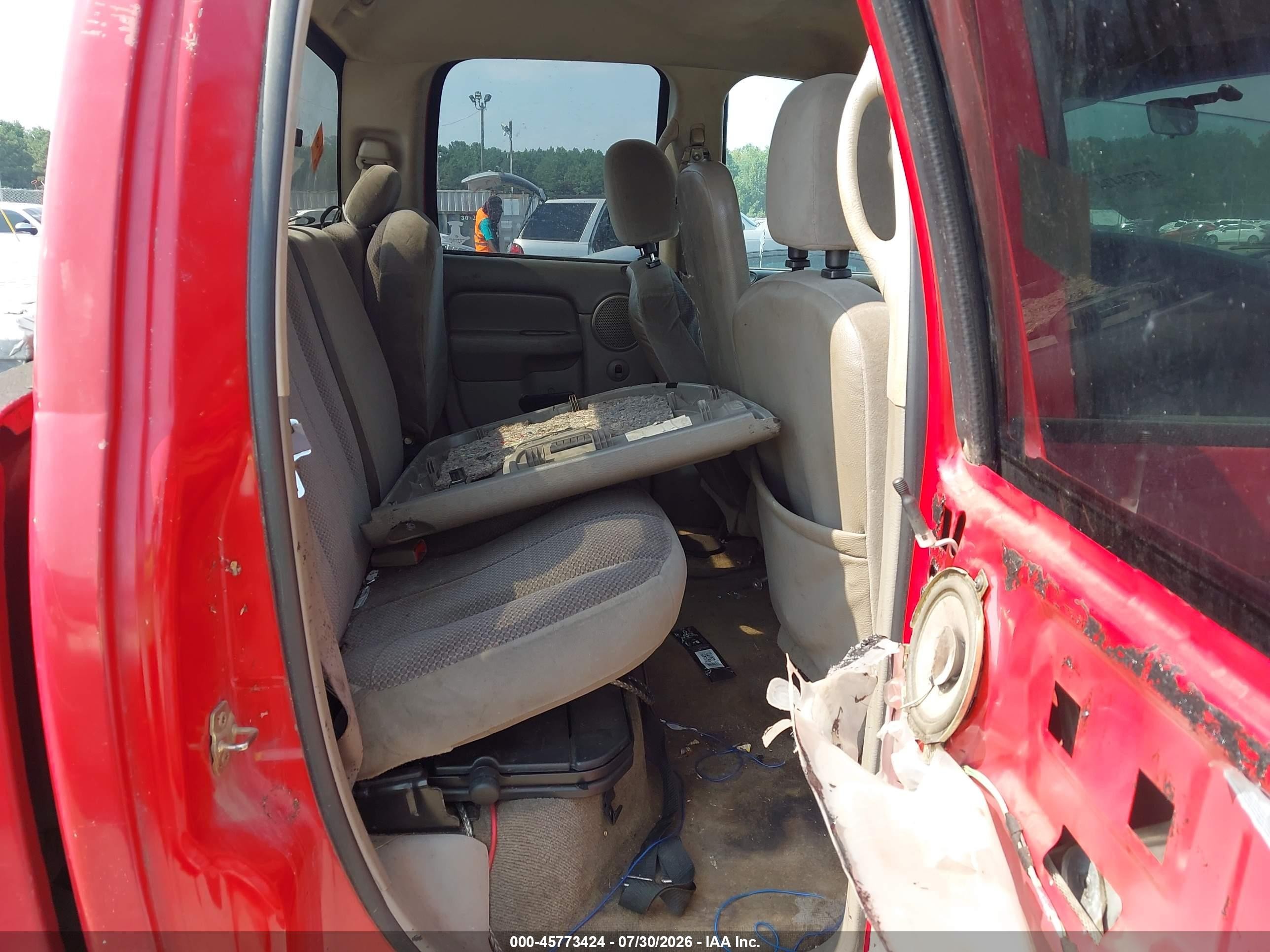 2005 Dodge Ram 1500 Slt/laramie Red vin: 1D7HA18N55S173195