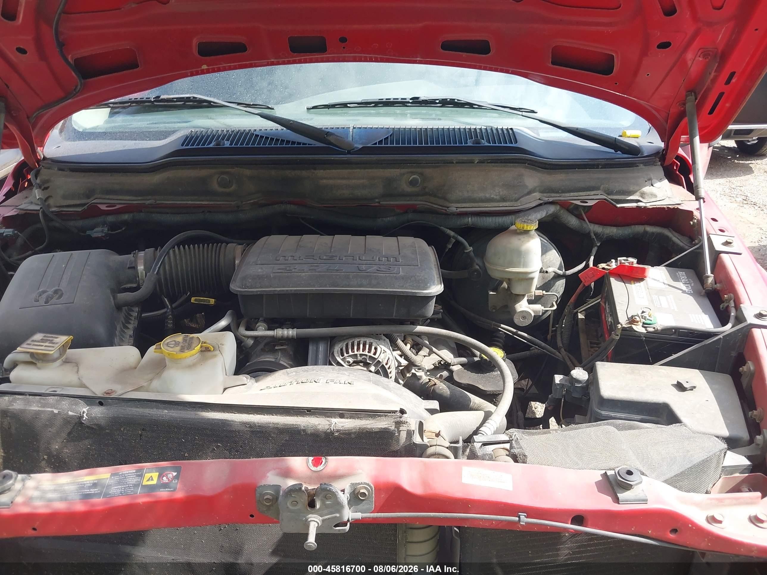 2005 Dodge Ram 1500 Slt/laramie Red vin: 1D7HA18N55S241737