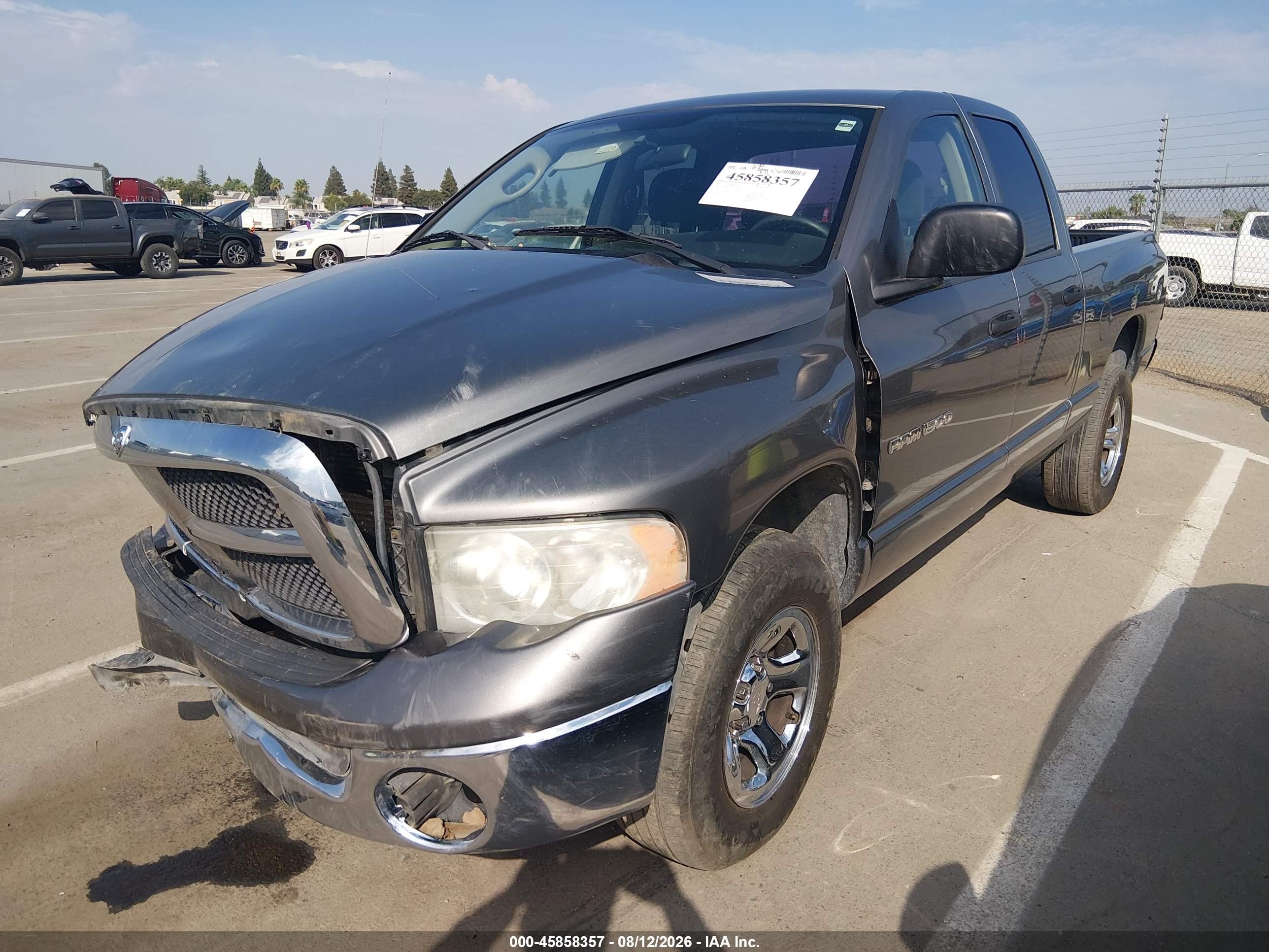 2005 Dodge Ram 1500 Slt/laramie Gray vin: 1D7HA18N55S306649