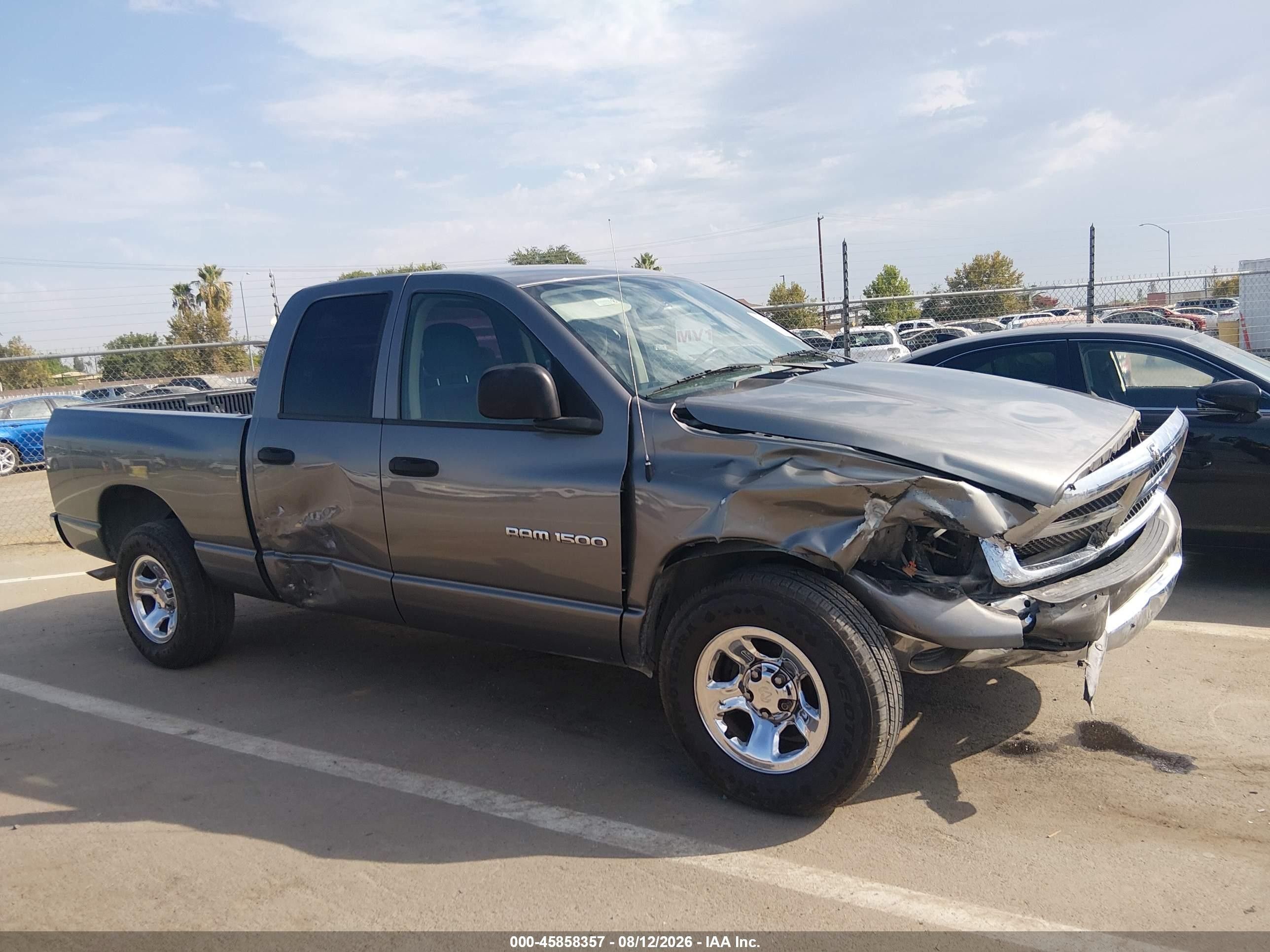 2005 Dodge Ram 1500 Slt/laramie Gray vin: 1D7HA18N55S306649