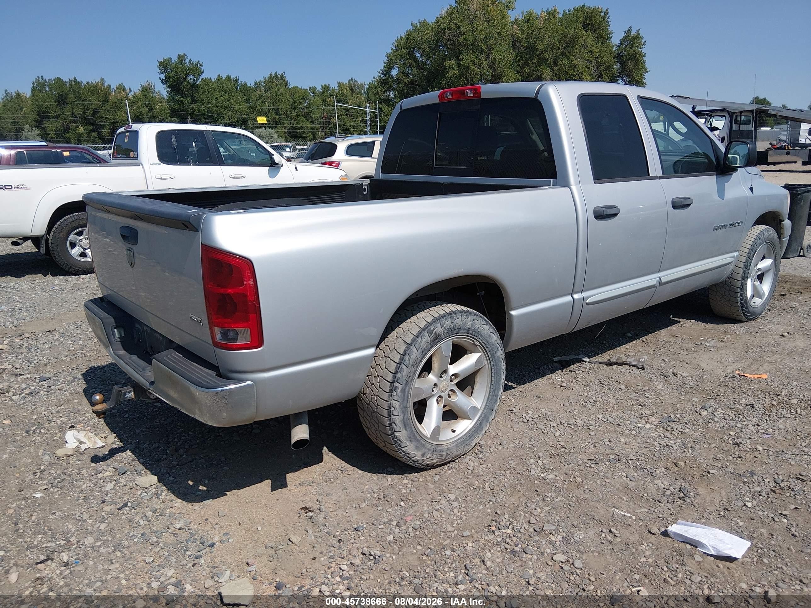 2006 Dodge Ram 1500 Slt Silver vin: 1D7HA18N56S685671
