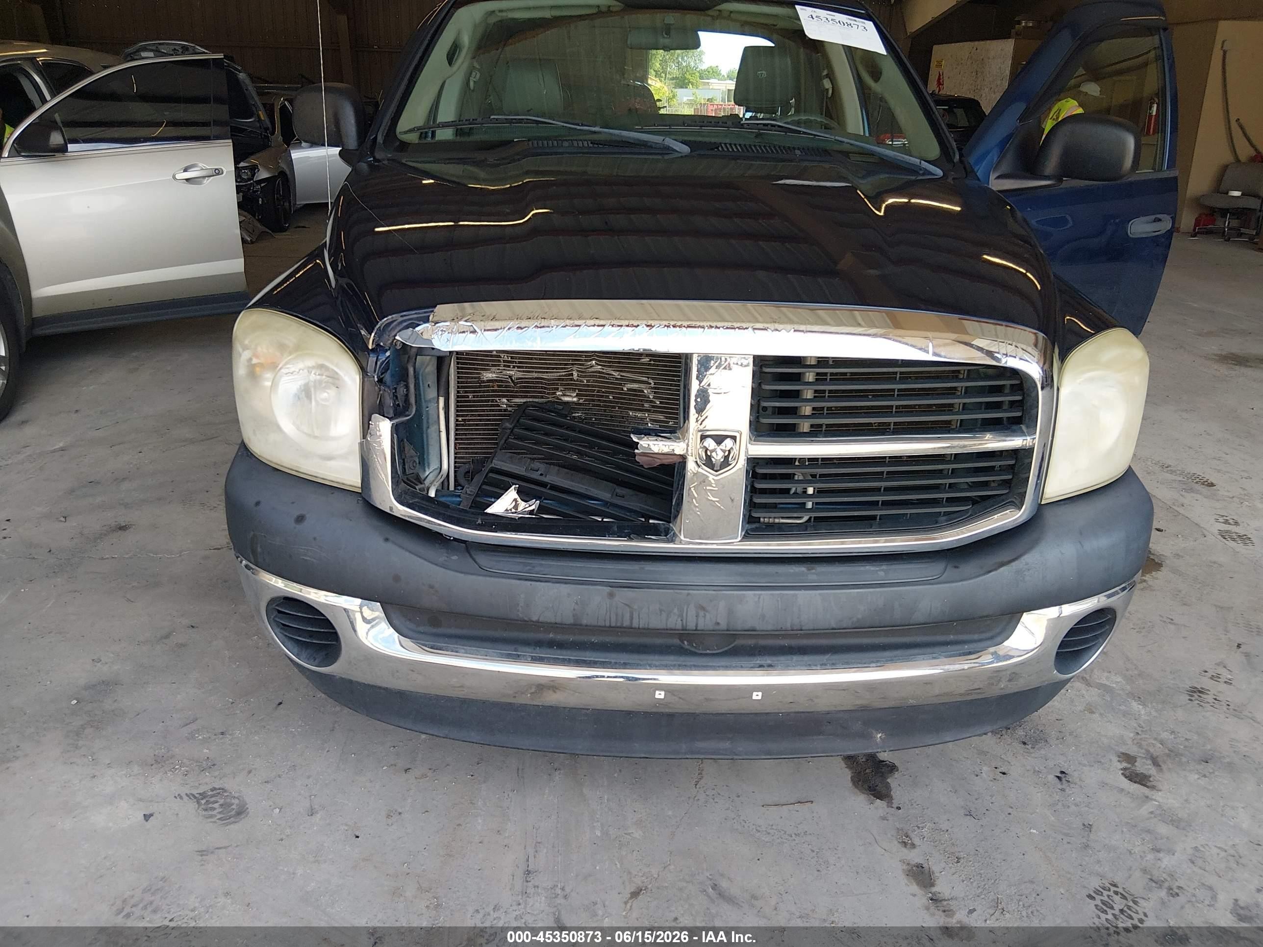 2007 Dodge Ram 1500 St Blue vin: 1D7HA18N57J621766