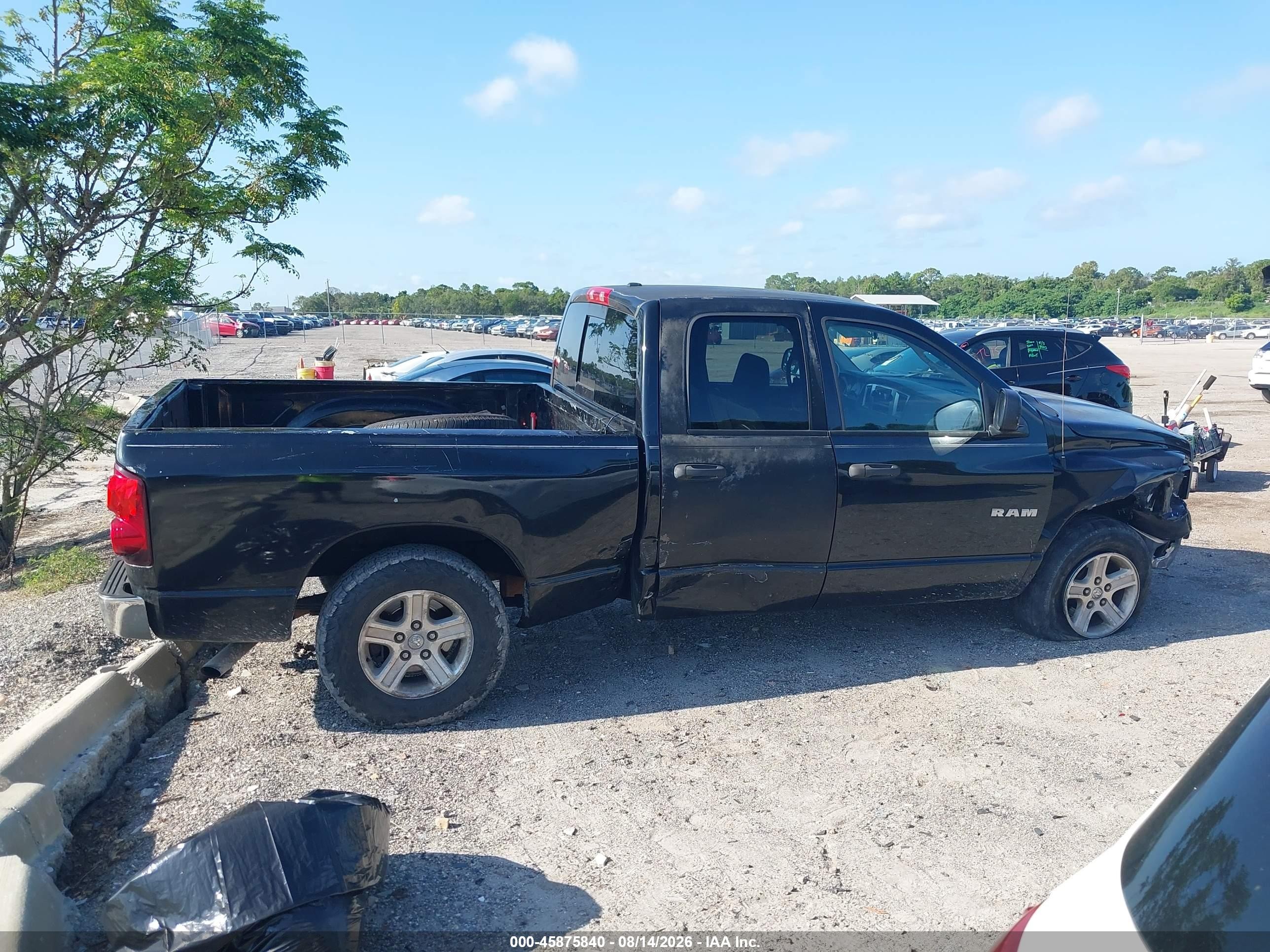 2008 Dodge Ram 1500 Slt Black vin: 1D7HA18N58S570684