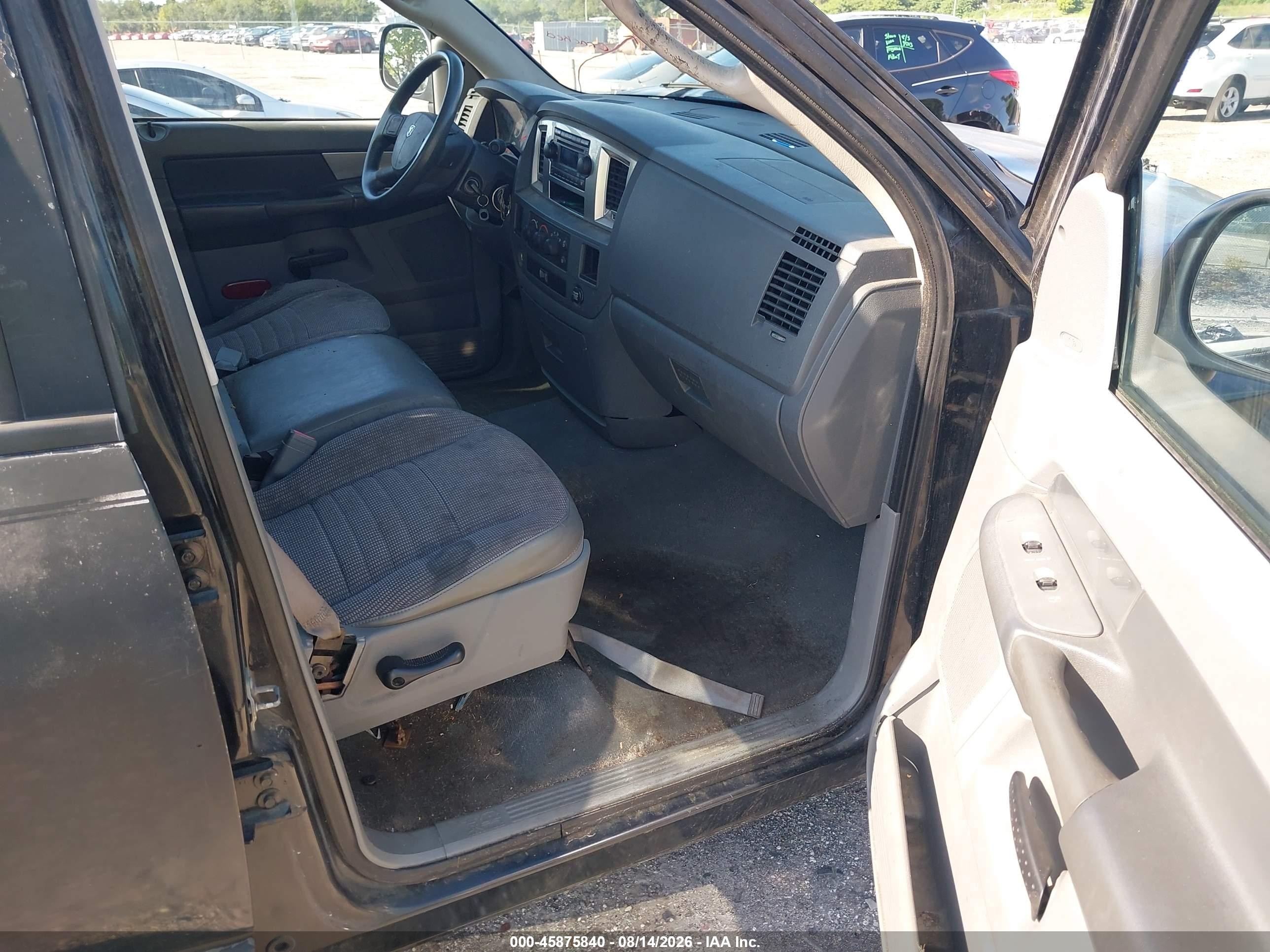 2008 Dodge Ram 1500 Slt Black vin: 1D7HA18N58S570684
