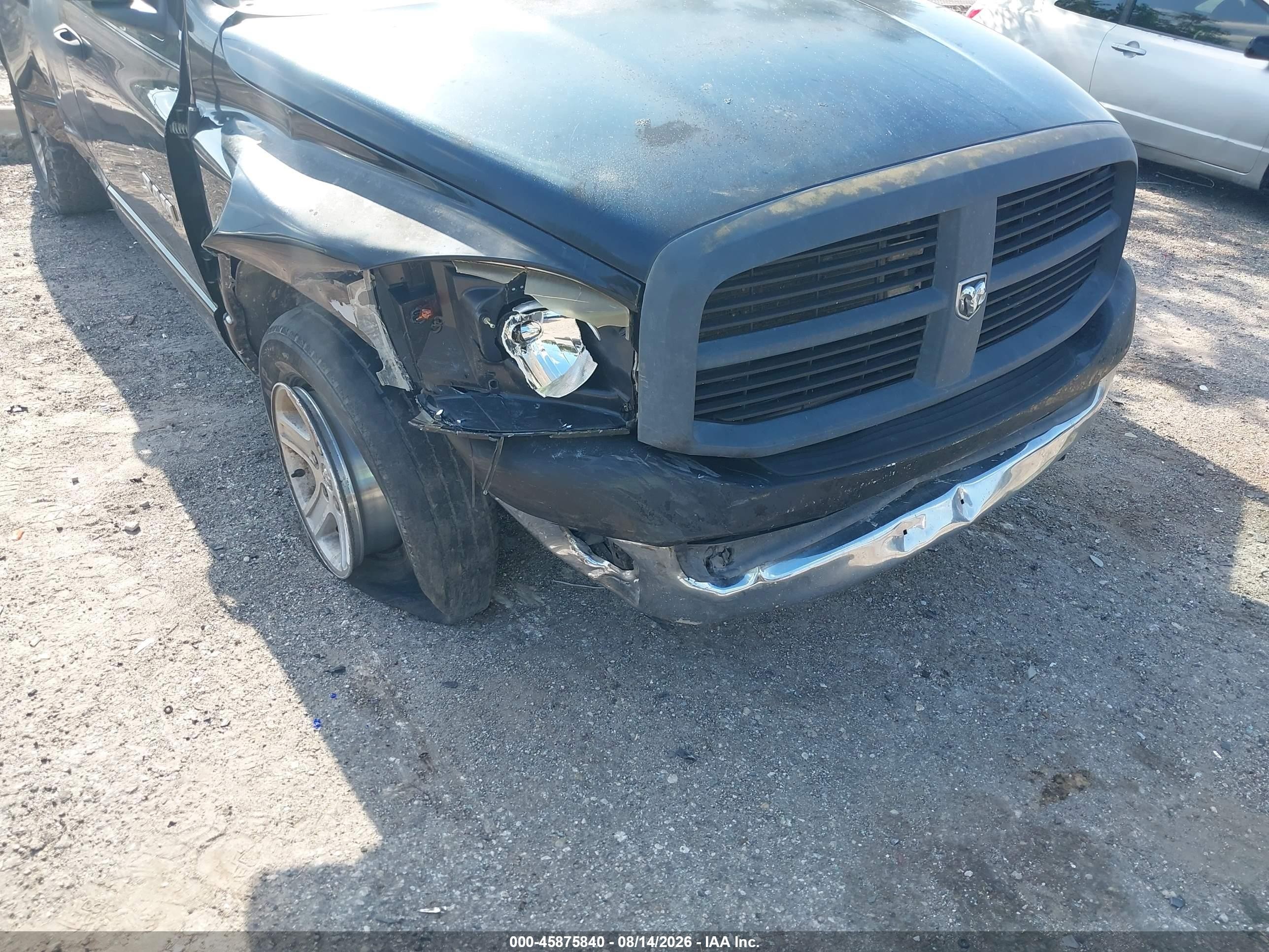 2008 Dodge Ram 1500 Slt Black vin: 1D7HA18N58S570684