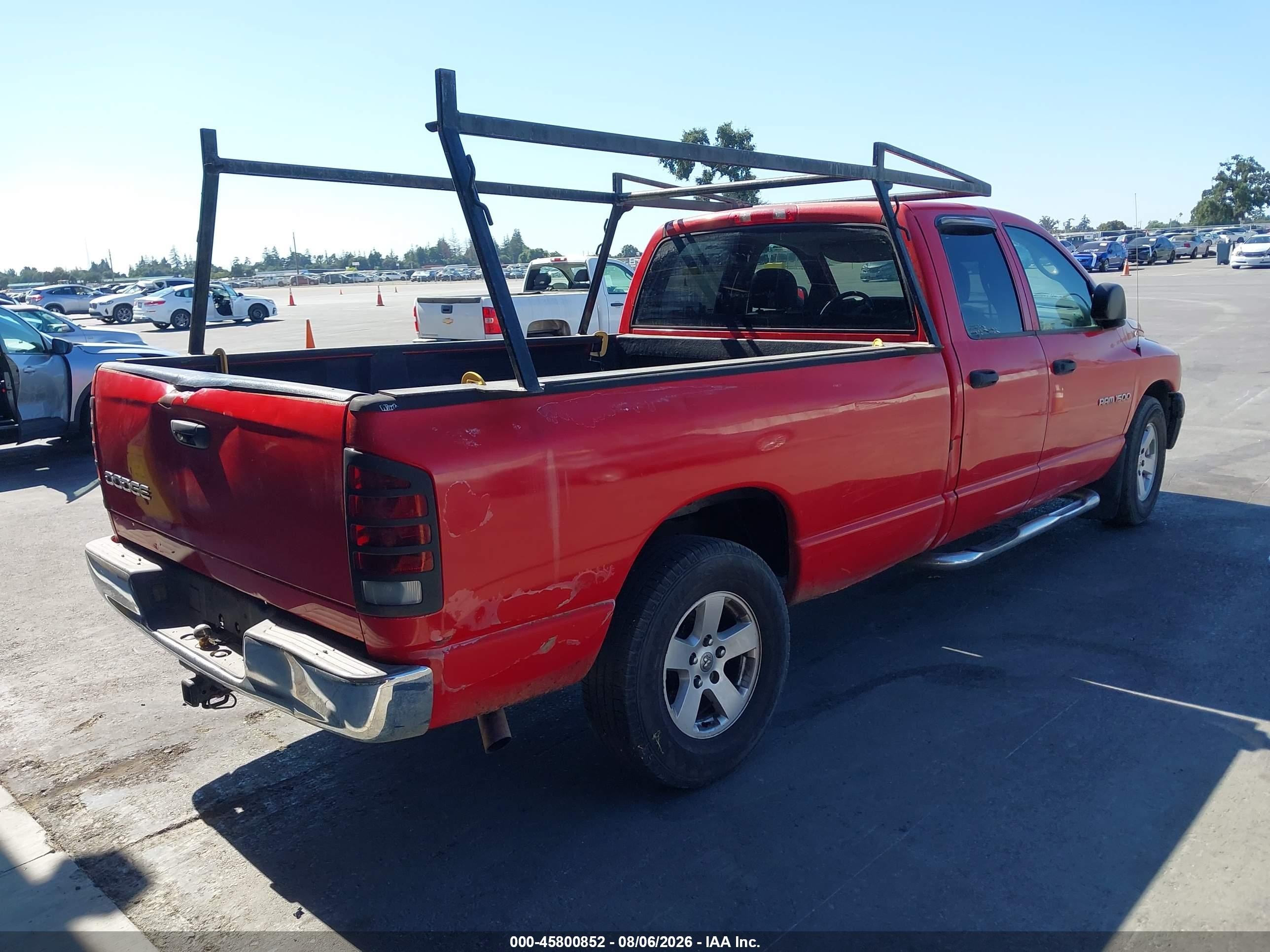 2002 Dodge Ram 1500 St Red vin: 1D7HA18N62J179802