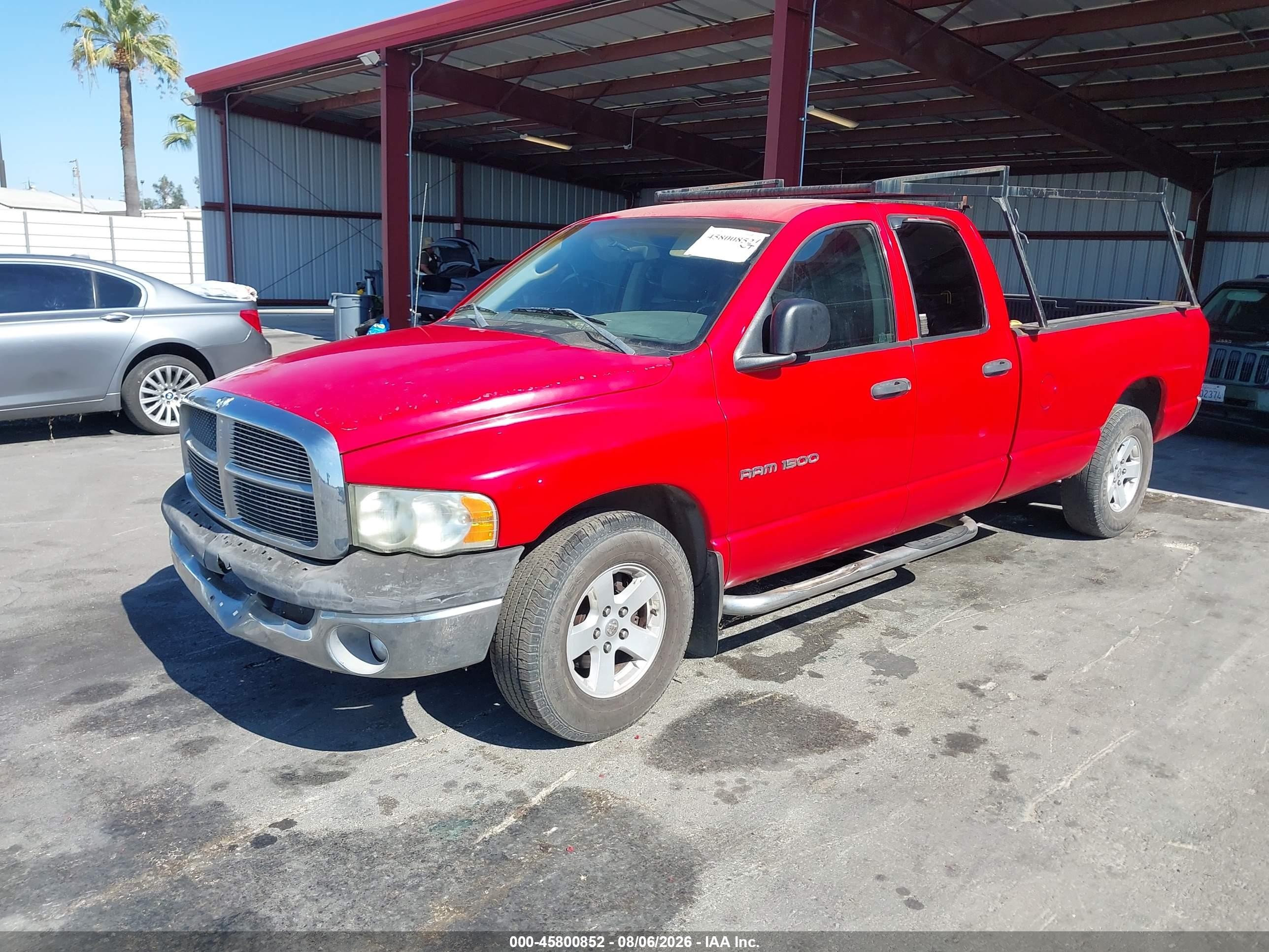 2002 Dodge Ram 1500 St Red vin: 1D7HA18N62J179802