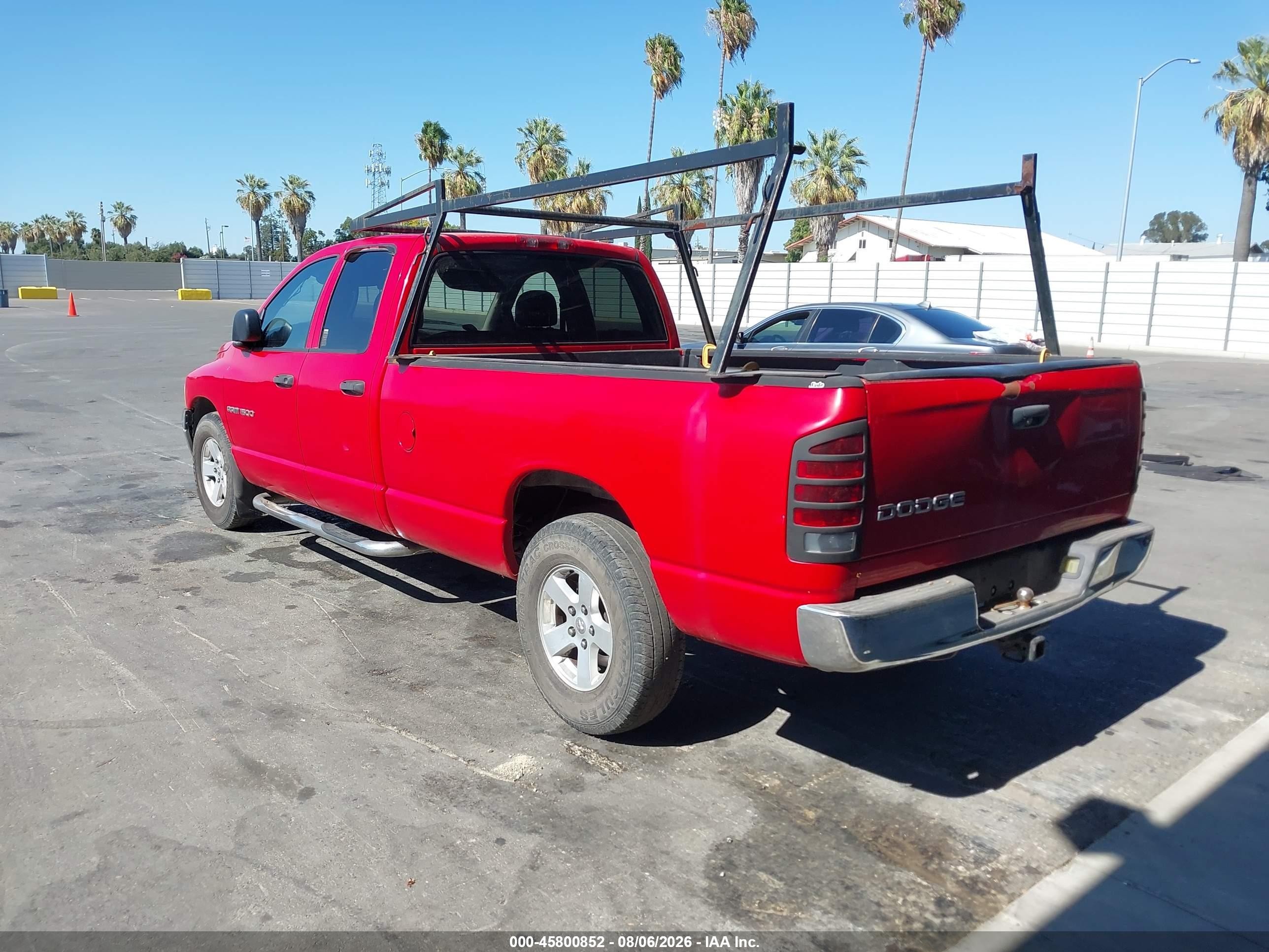 2002 Dodge Ram 1500 St Red vin: 1D7HA18N62J179802