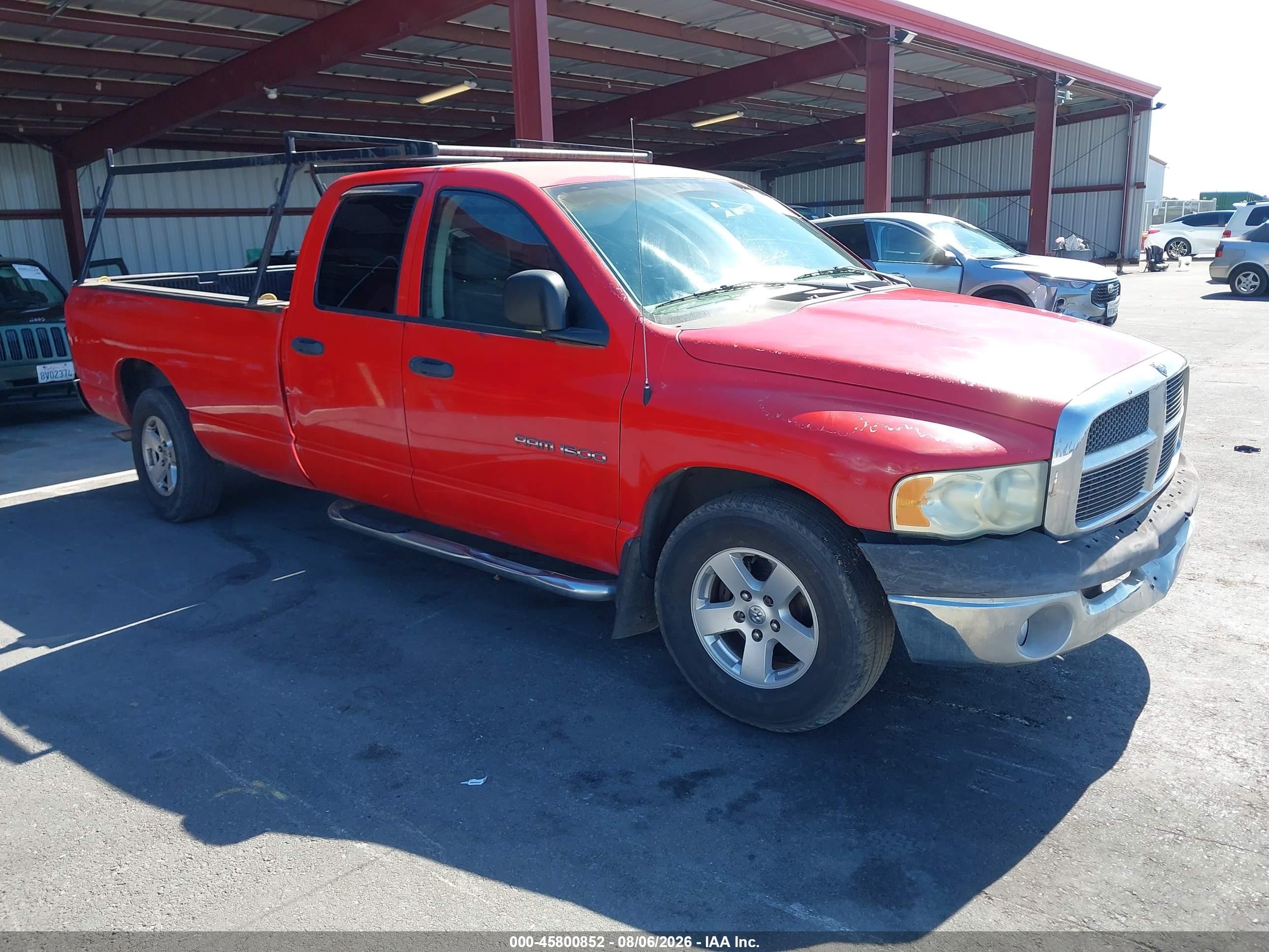 2002 Dodge Ram 1500 St Red vin: 1D7HA18N62J179802