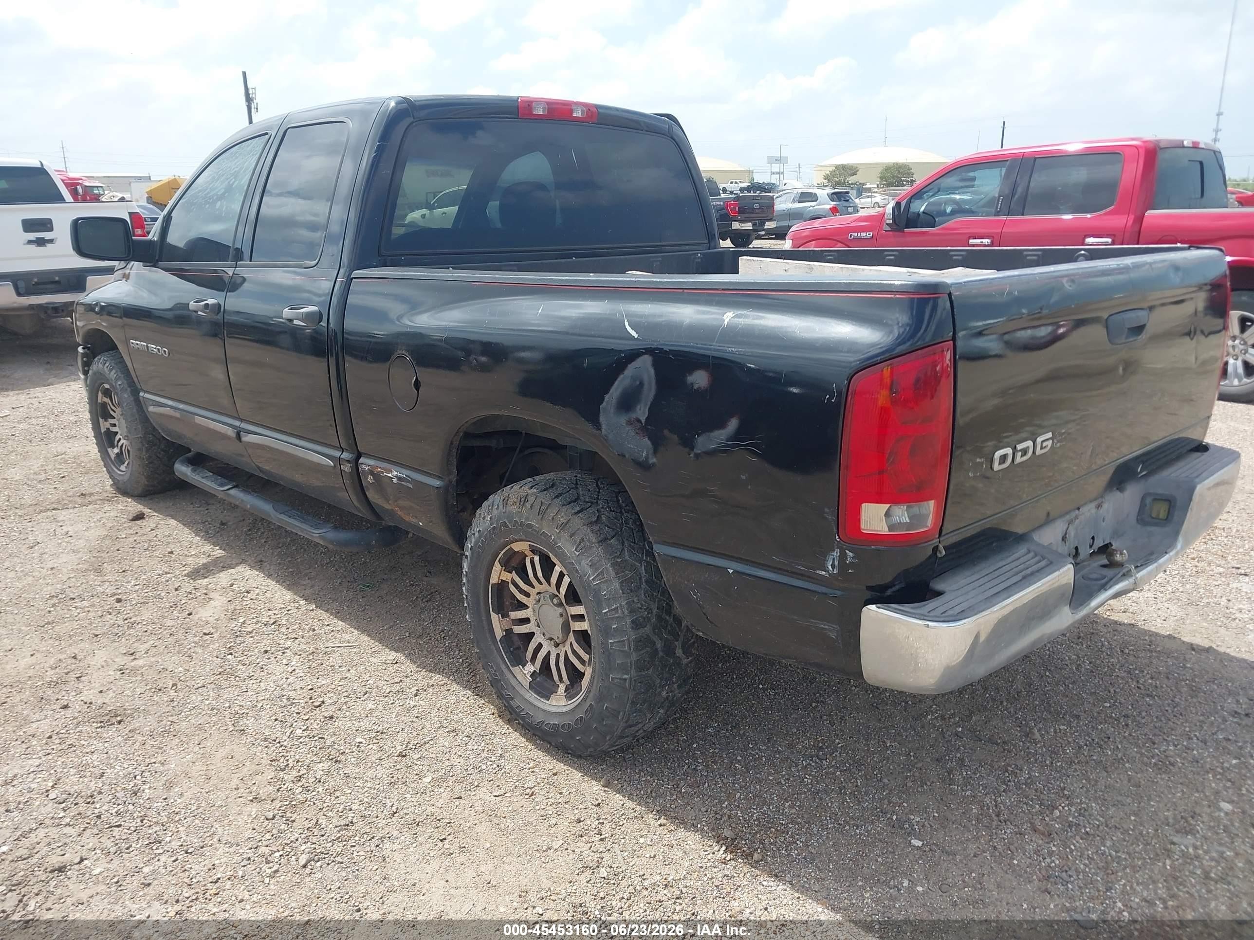 2002 Dodge Ram 1500 St Black vin: 1D7HA18N62S657923